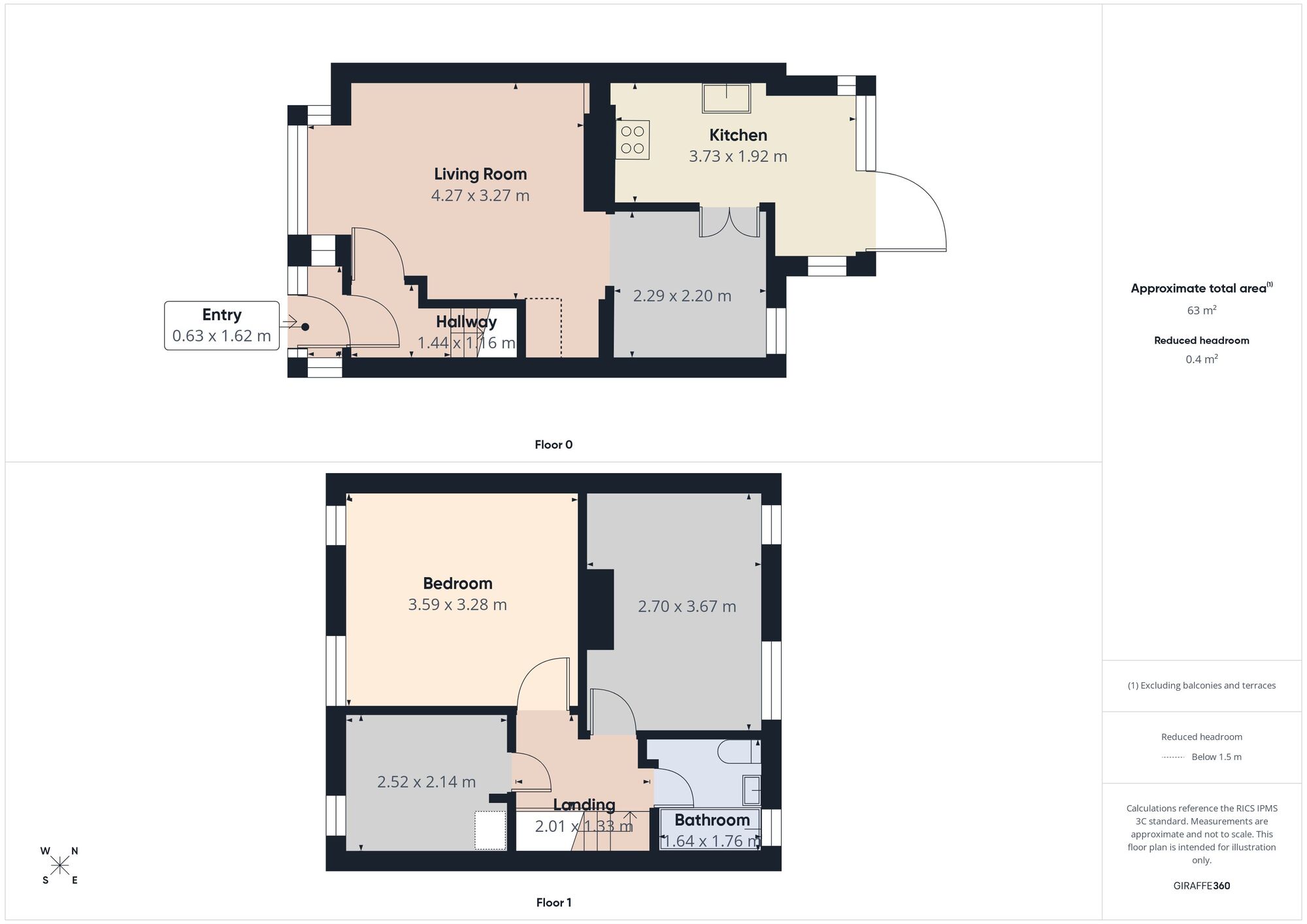 Floorplan of 3 bedroom Mid Terrace House for sale, South Street, Ashton-under-Lyne, Greater Manchester, OL7