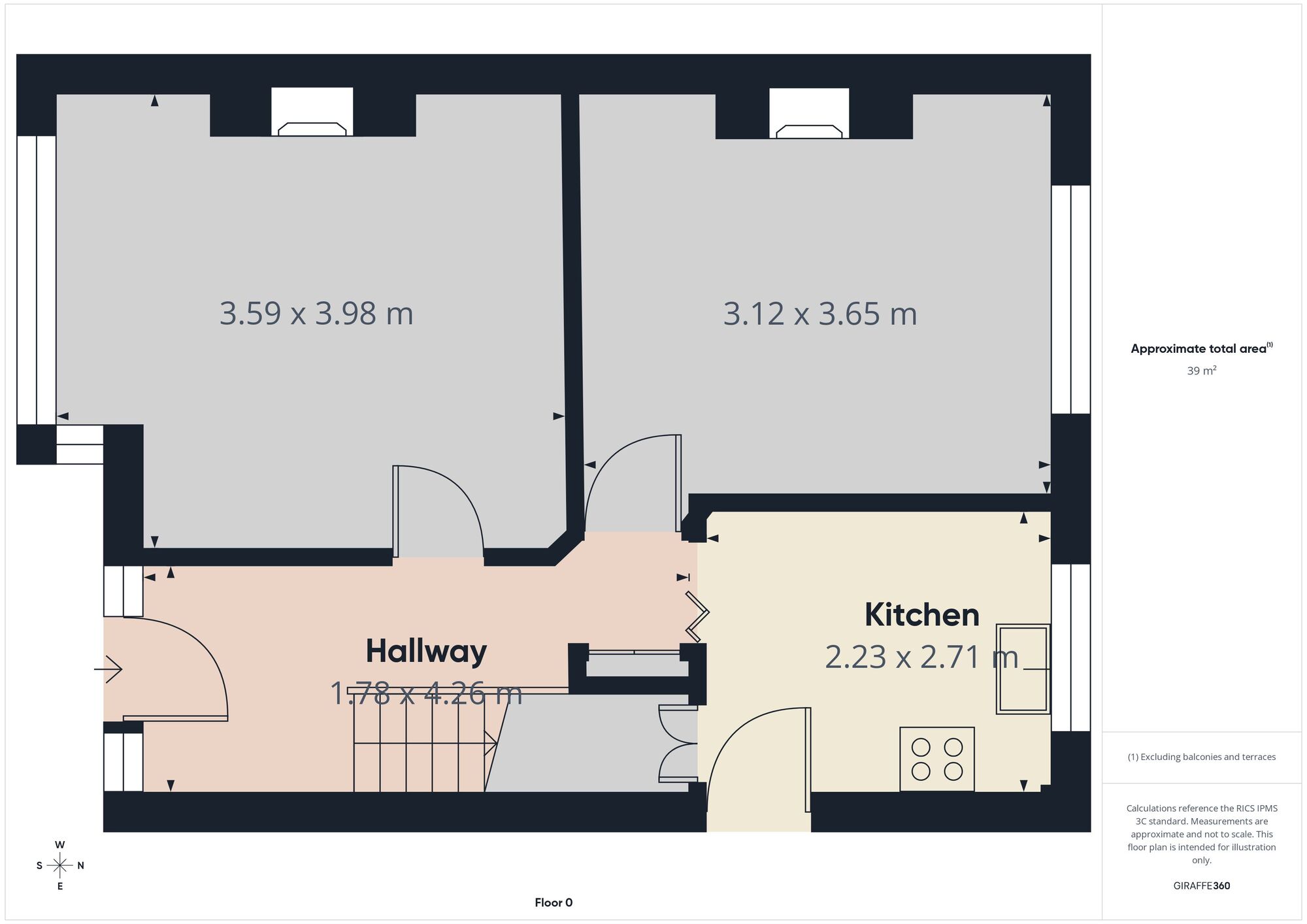 Floorplan of 3 bedroom Semi Detached House for sale, Broadoak Road, Ashton-under-Lyne, Greater Manchester, OL6