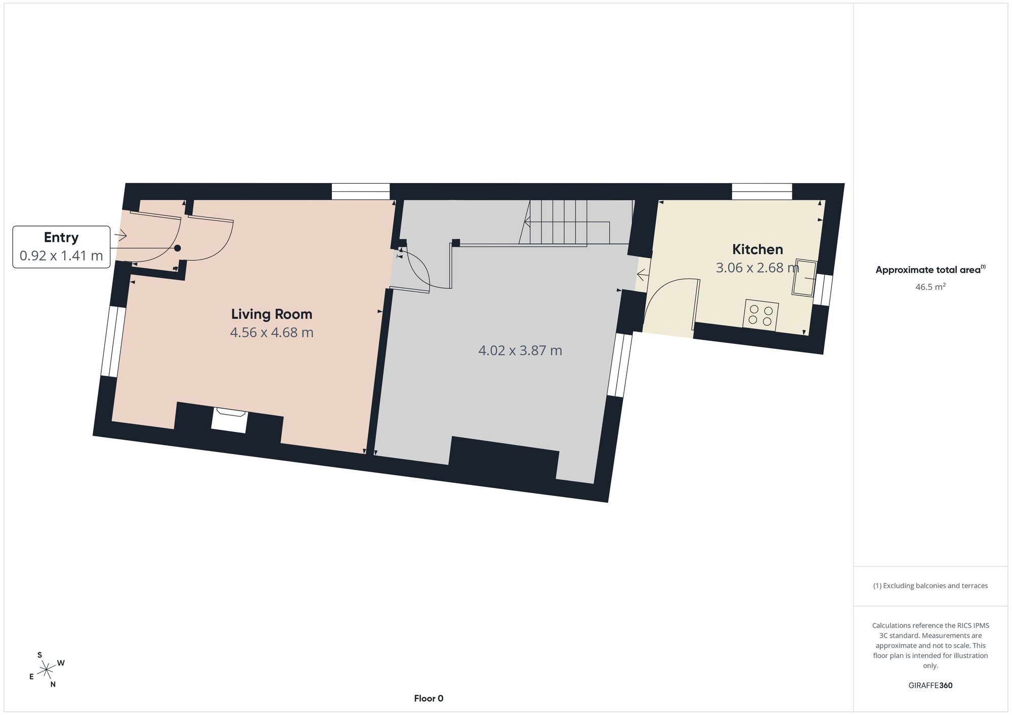 Floorplan of 2 bedroom End Terrace House for sale, Kings Road, Ashton-under-Lyne, Greater Manchester, OL6