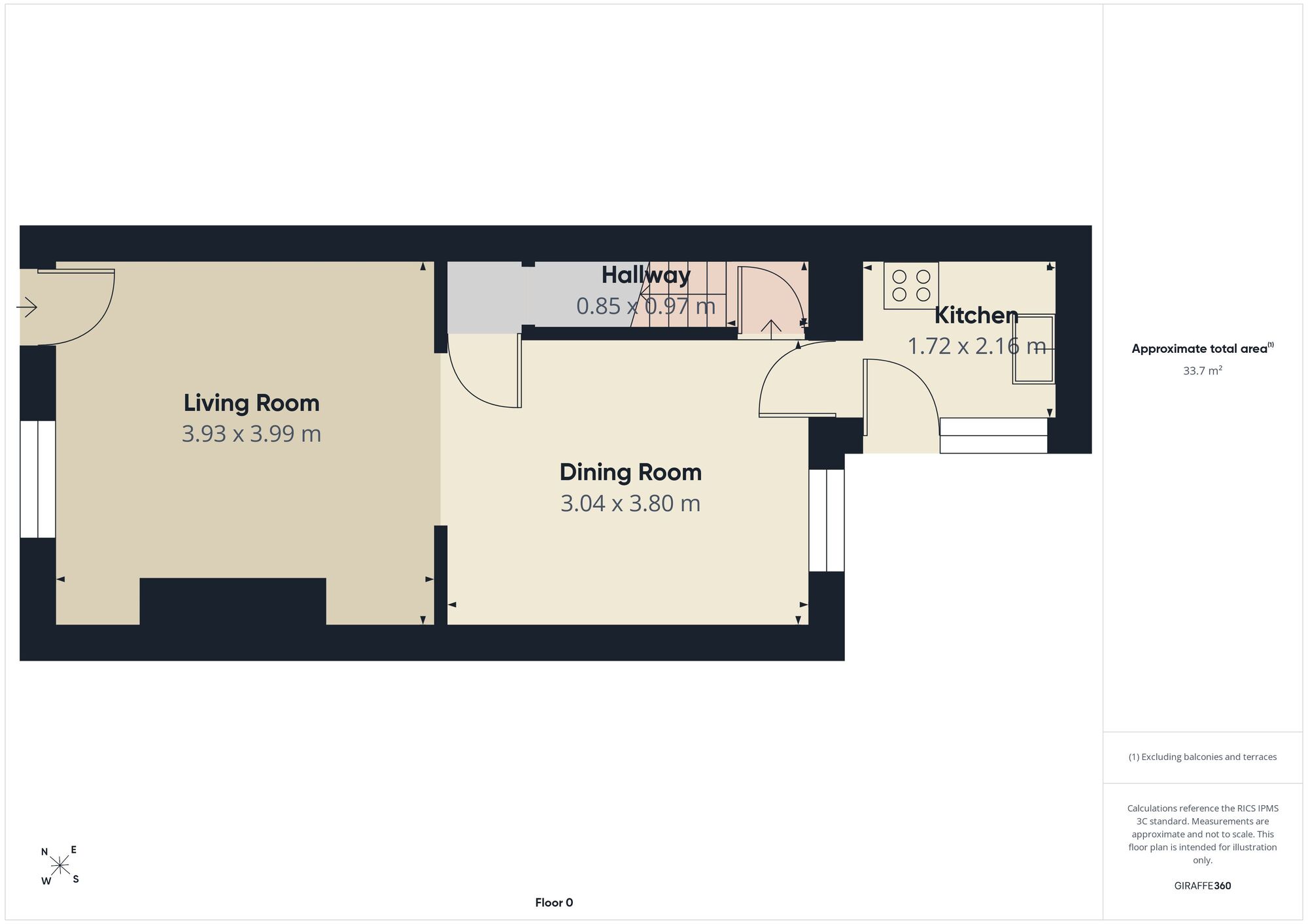 Floorplan of 2 bedroom Mid Terrace House for sale, Trafalgar Street, Ashton-under-Lyne, Greater Manchester, OL7
