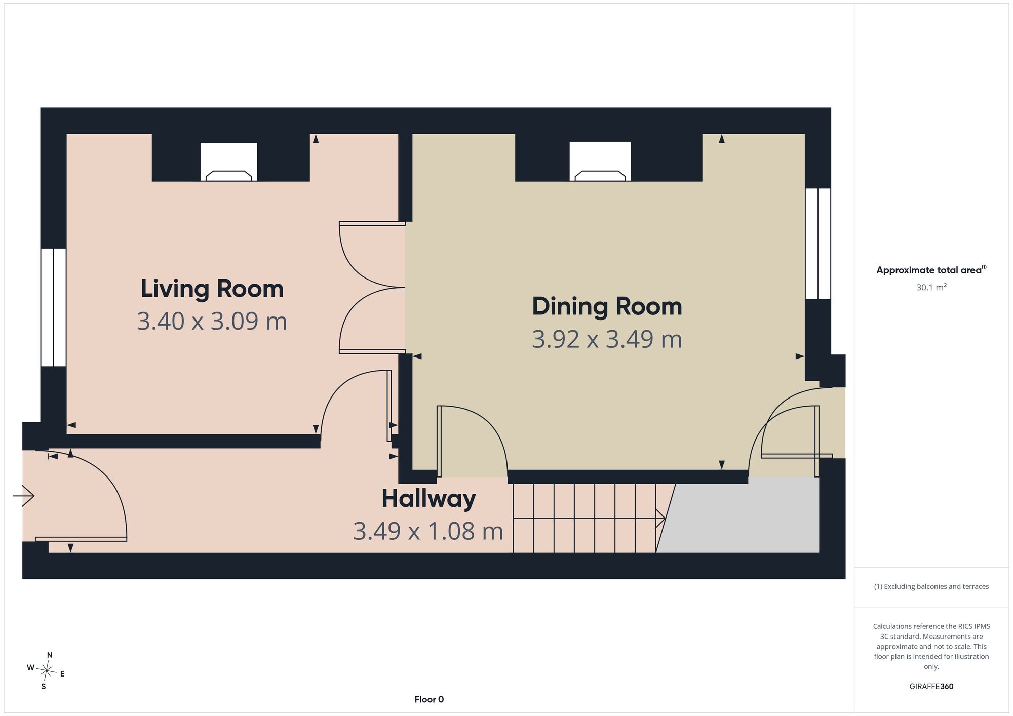 Floorplan of 2 bedroom Mid Terrace House for sale, Ashton Road, Oldham, Greater Manchester, OL8
