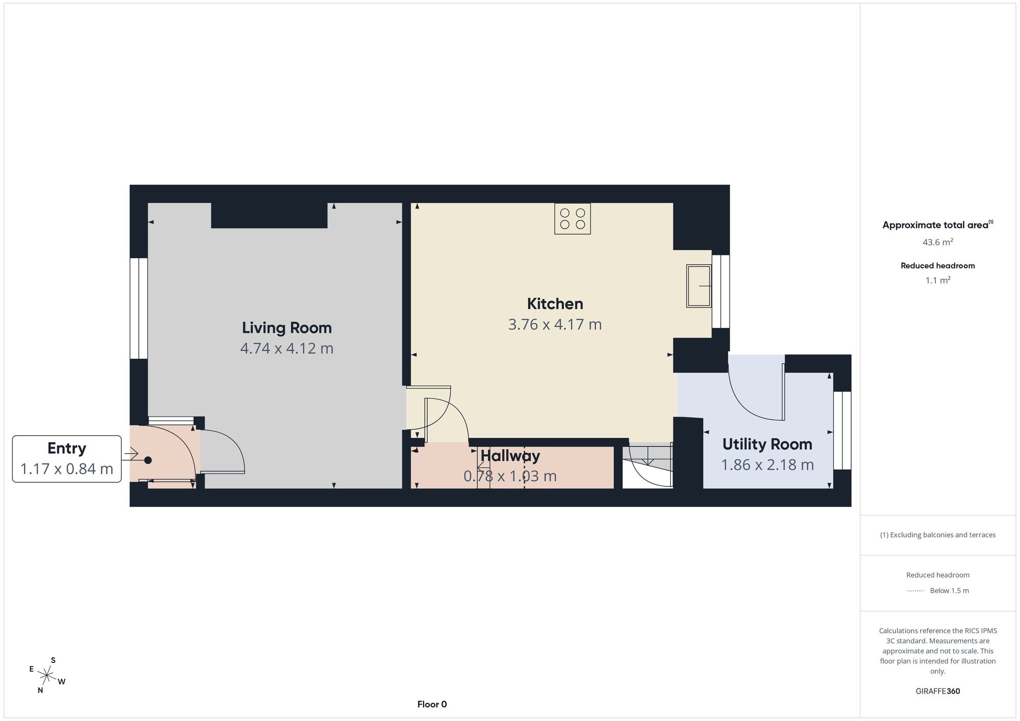 Floorplan of 3 bedroom Mid Terrace House for sale, Oldham Road, Ashton-under-Lyne, Greater Manchester, OL7