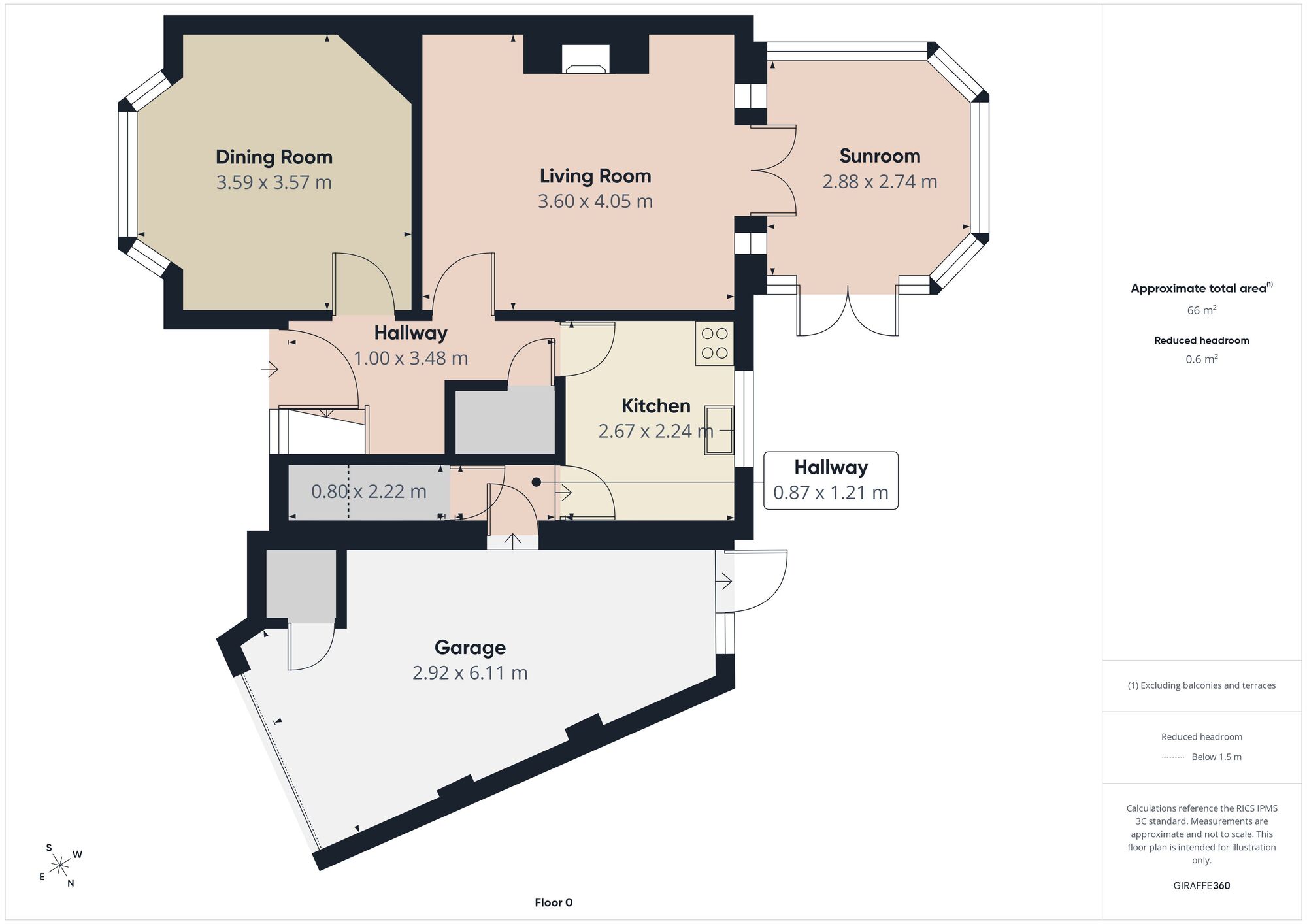 Floorplan of 3 bedroom Semi Detached House for sale, Montague Road, Ashton-under-Lyne, Greater Manchester, OL6