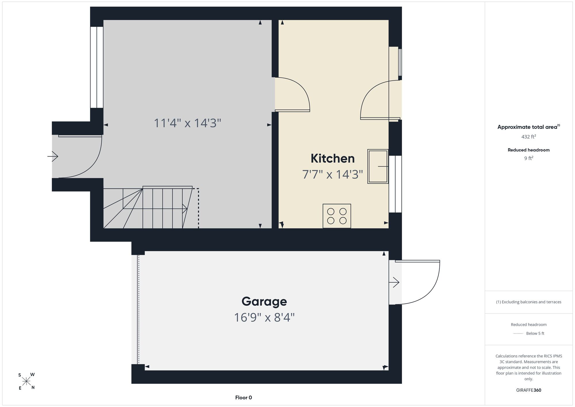 Floorplan of 2 bedroom Semi Detached House for sale, Henley Drive, Ashton-under-Lyne, Greater Manchester, OL7
