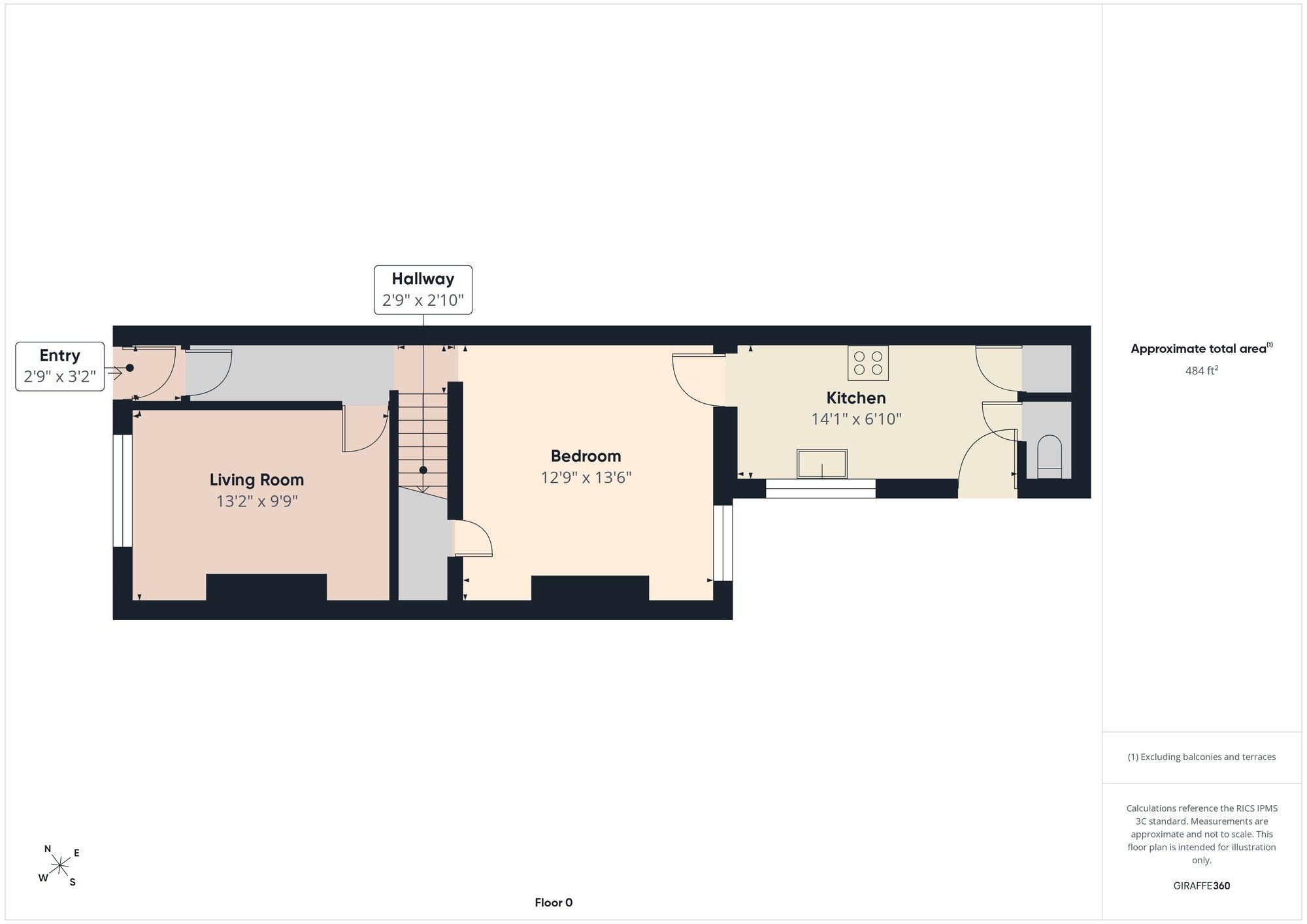 Floorplan of 2 bedroom Mid Terrace House for sale, Miller Street, Ashton-under-Lyne, Greater Manchester, OL6