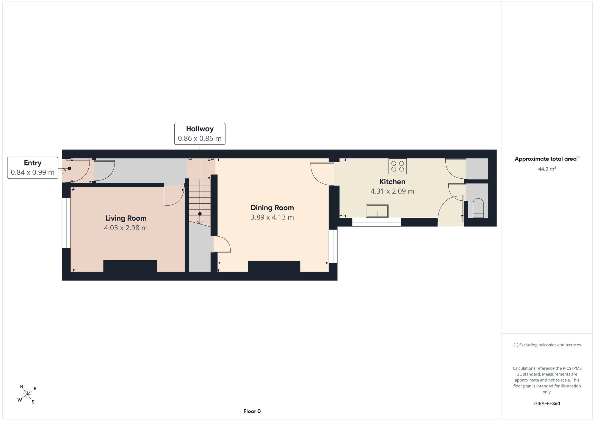 Floorplan of 2 bedroom Mid Terrace House for sale, Miller Street, Ashton-under-Lyne, Greater Manchester, OL6
