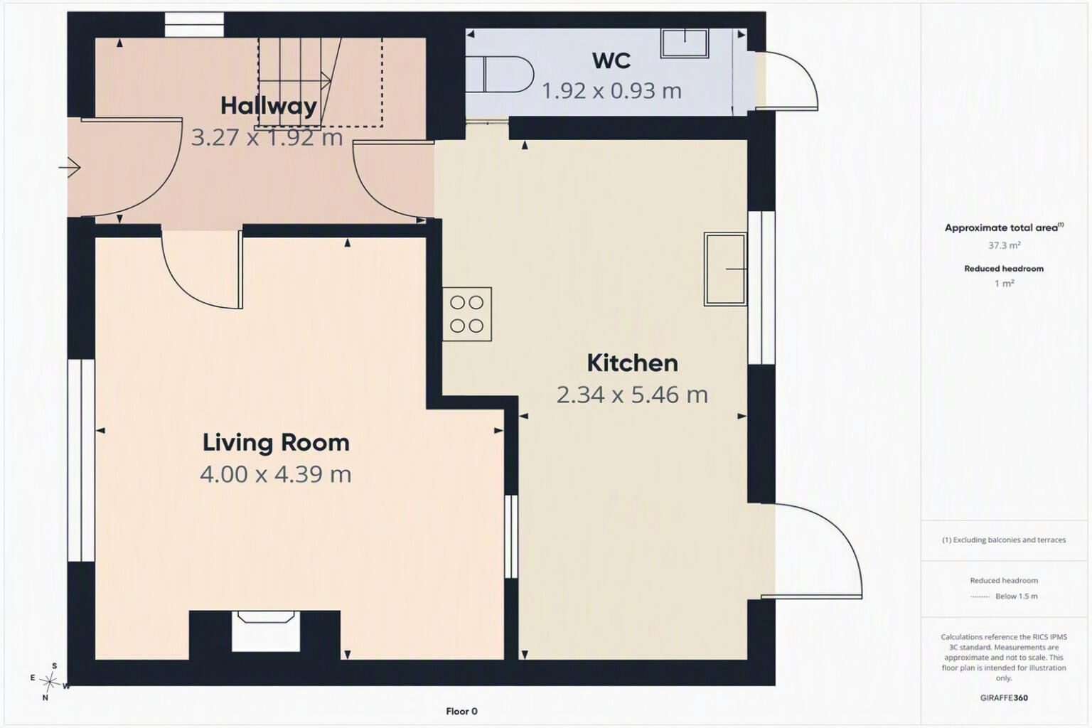 Floorplan of 3 bedroom Semi Detached House for sale, Crowhill Road, Ashton-under-Lyne, Greater Manchester, OL7
