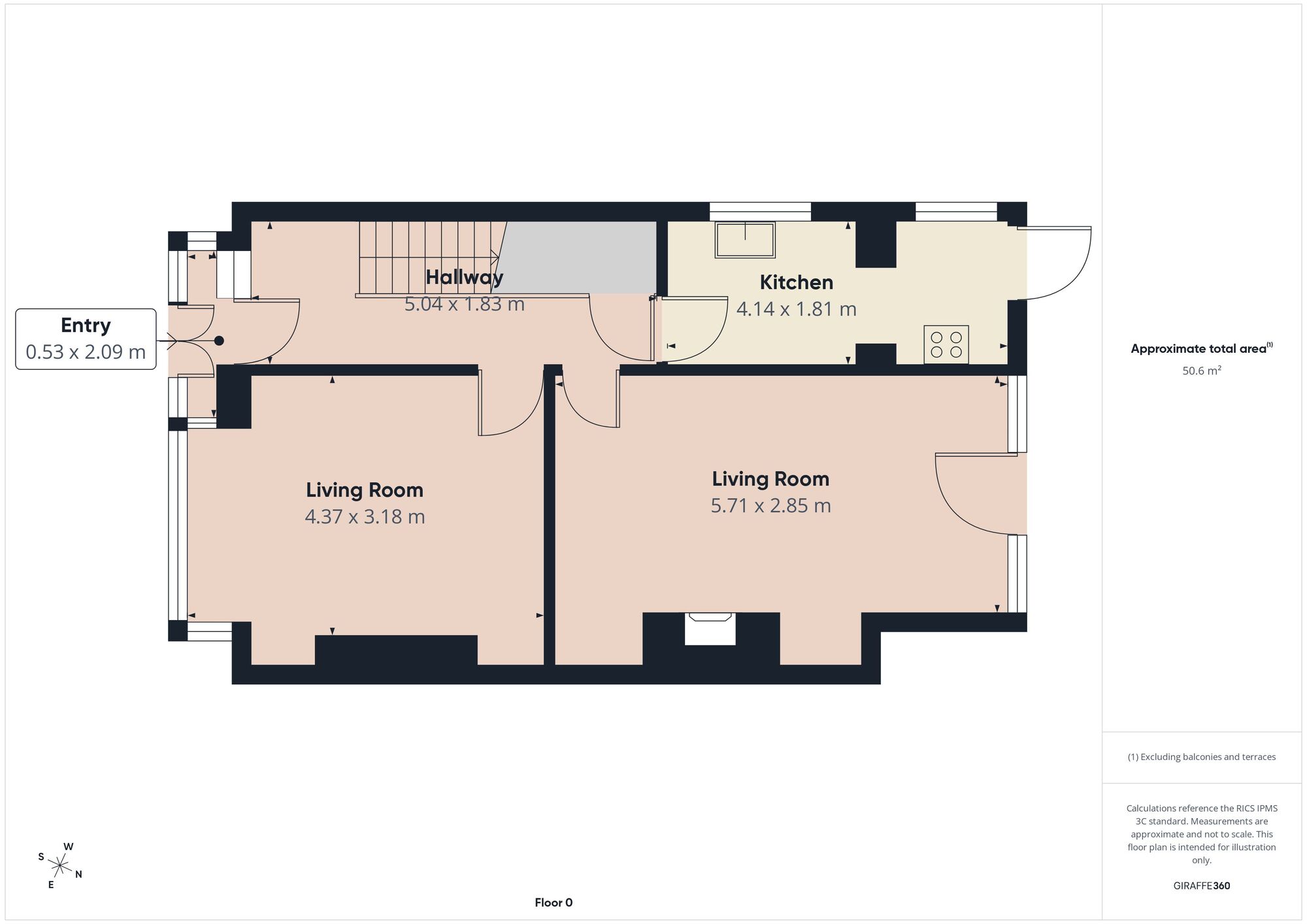Floorplan of 3 bedroom Semi Detached House for sale, Broadoak Road, Ashton-under-Lyne, Greater Manchester, OL6