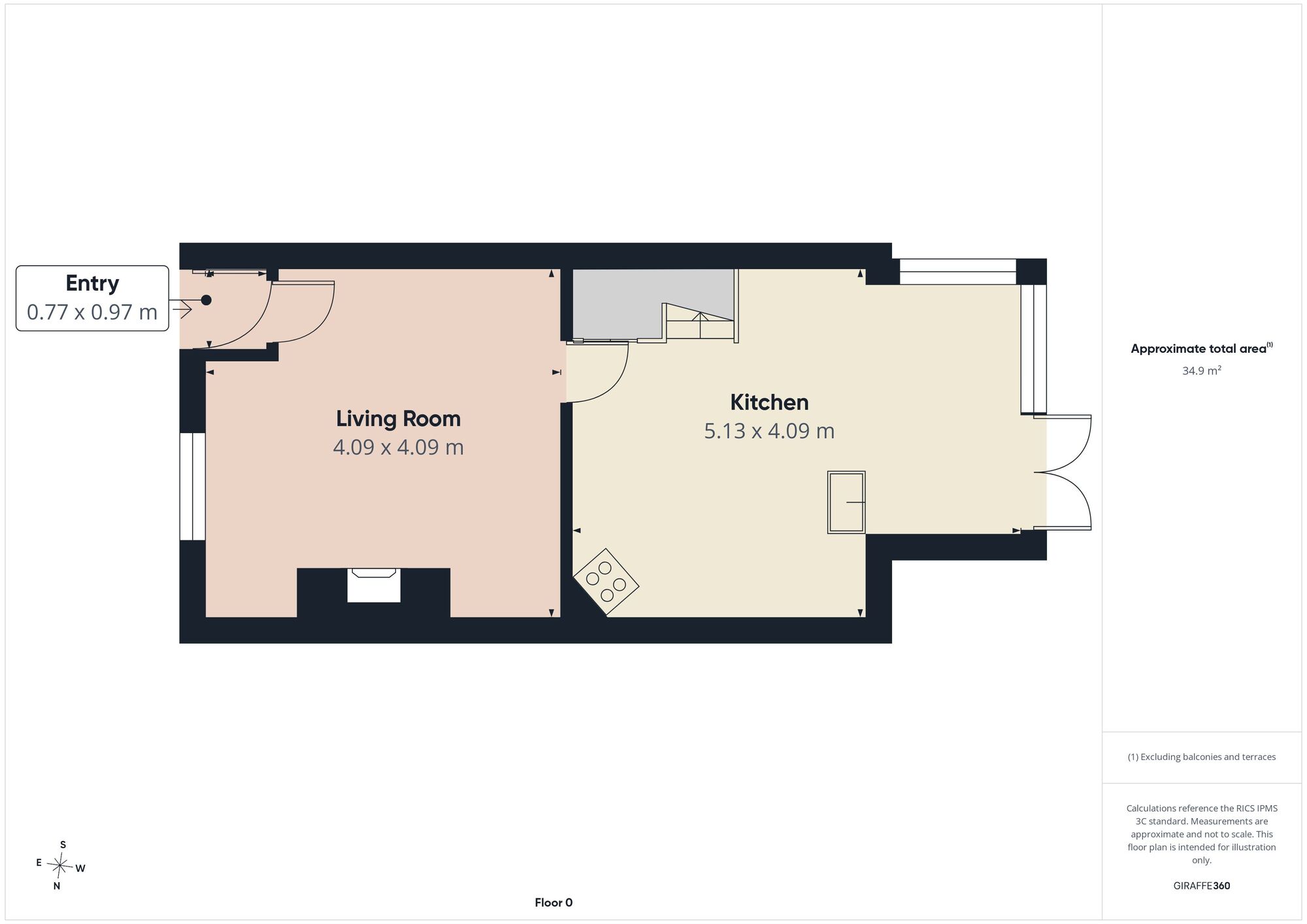 Floorplan of 3 bedroom Mid Terrace House for sale, Dingle Terrace, Ashton-under-Lyne, Greater Manchester, OL6