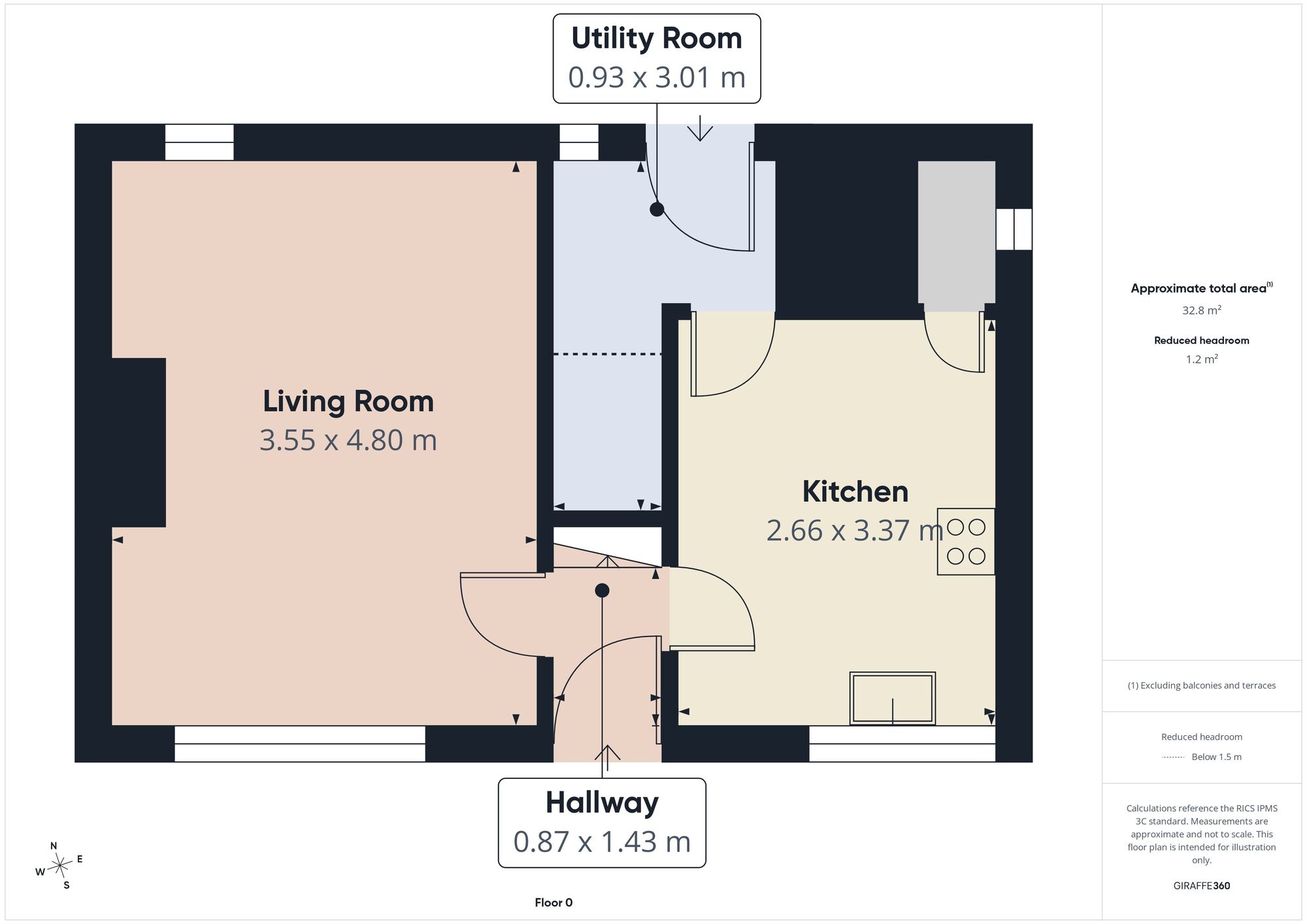Floorplan of 2 bedroom Mid Terrace House for sale, Second Avenue, Carrbrook, Greater Manchester, SK15