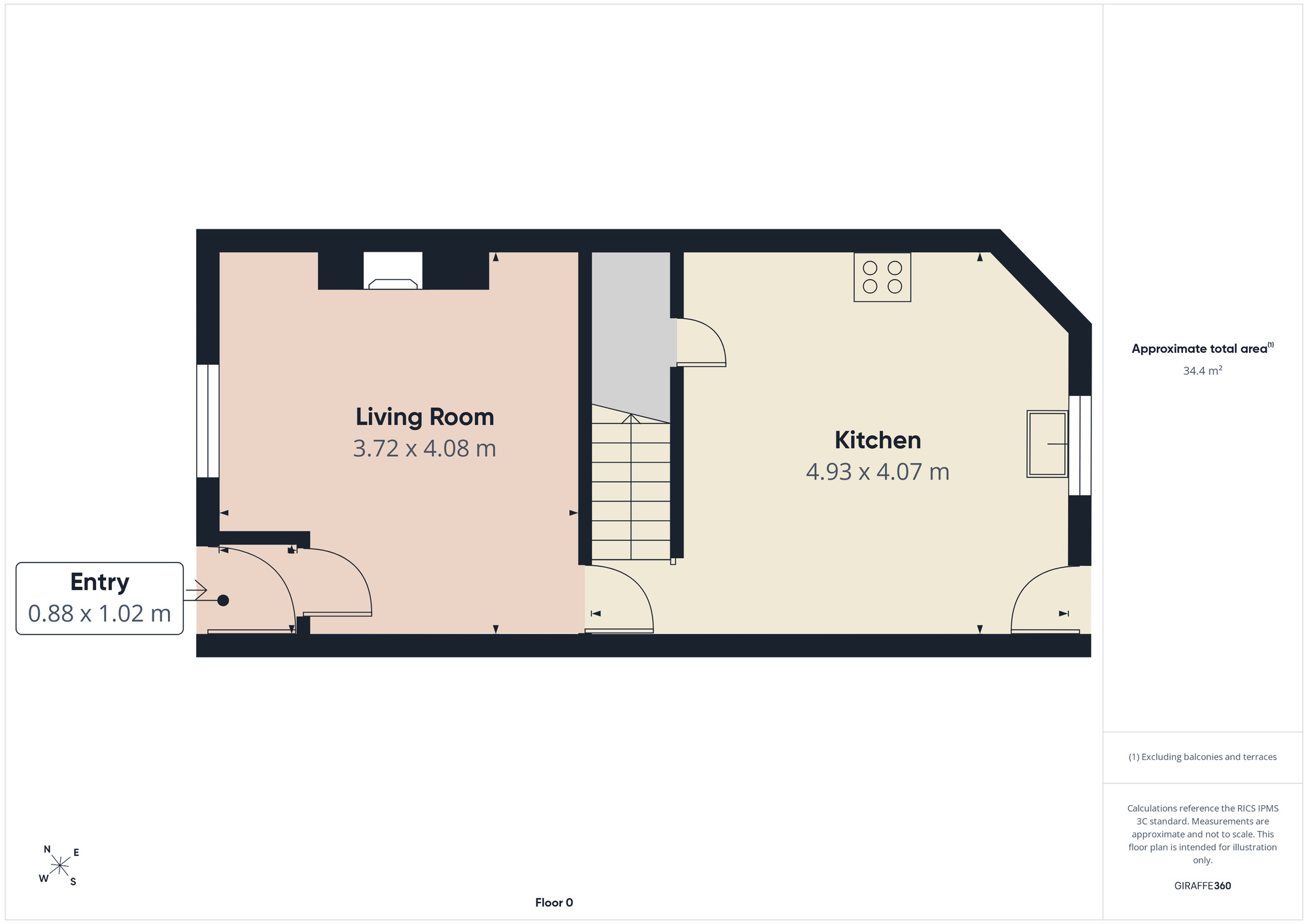 Floorplan of 2 bedroom Mid Terrace House for sale, Fitzroy Street, Ashton-under-Lyne, Greater Manchester, OL7