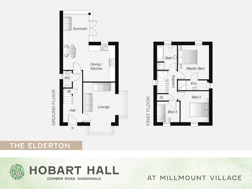 3 bedroom Detached House for sale, Hobart Hall At Millmount Village
