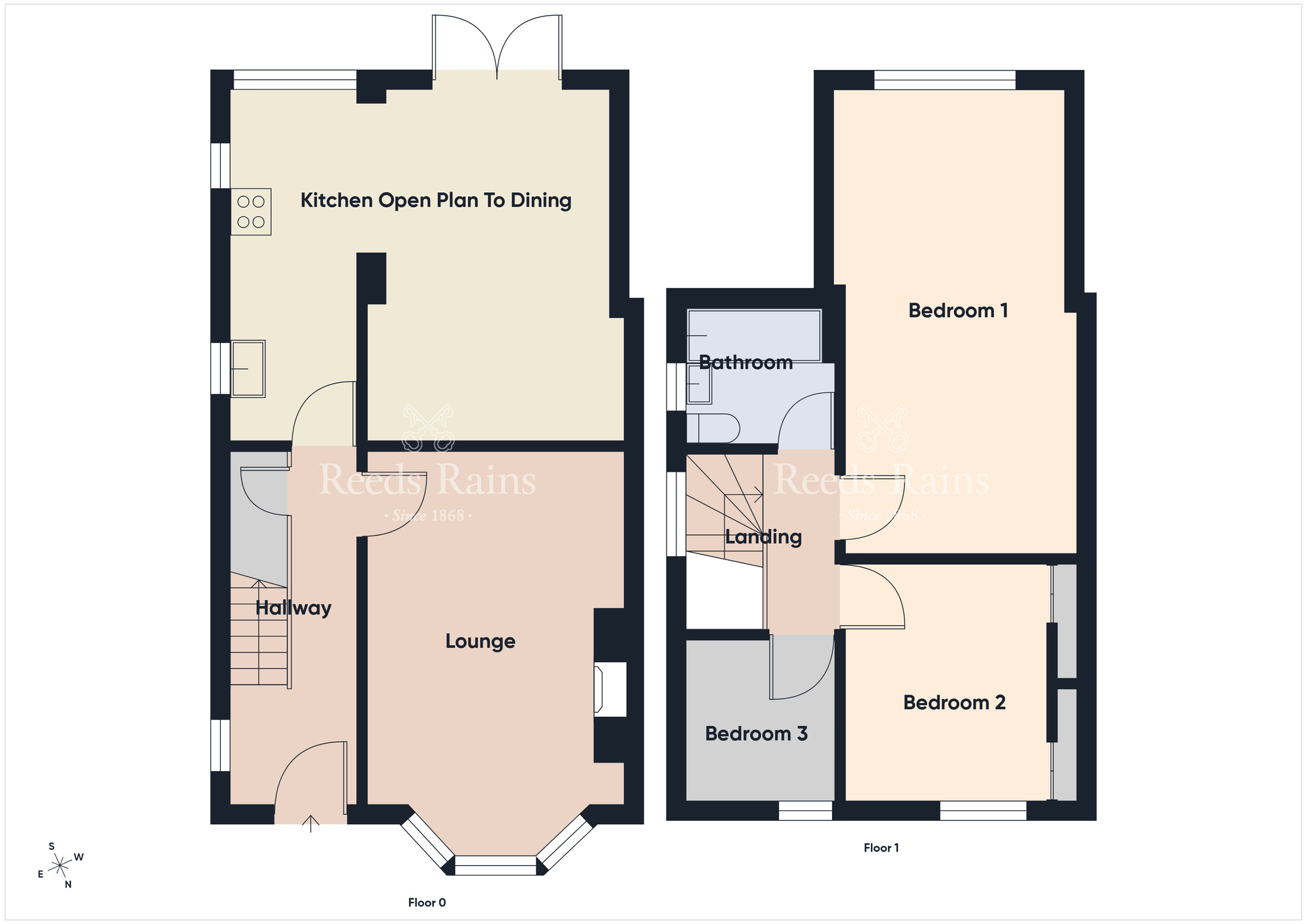 Floorplan of 3 bedroom Semi Detached House for sale, Irwin Drive, Belfast, County Antrim, BT4