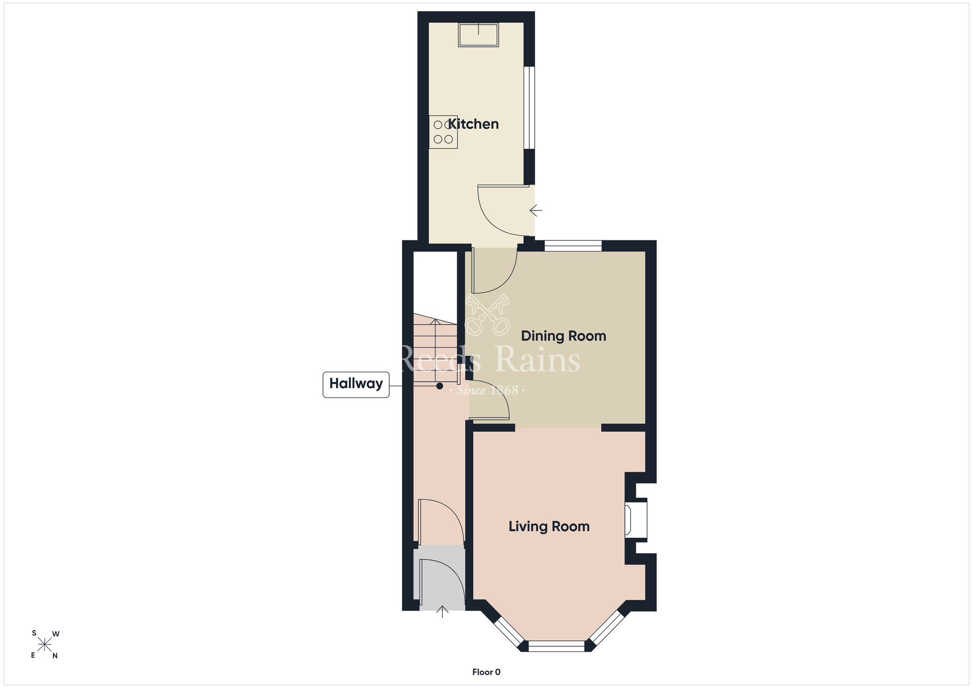 Floorplan of 2 bedroom Mid Terrace House for sale, Hollycroft Avenue, Belfast, County Antrim, BT5