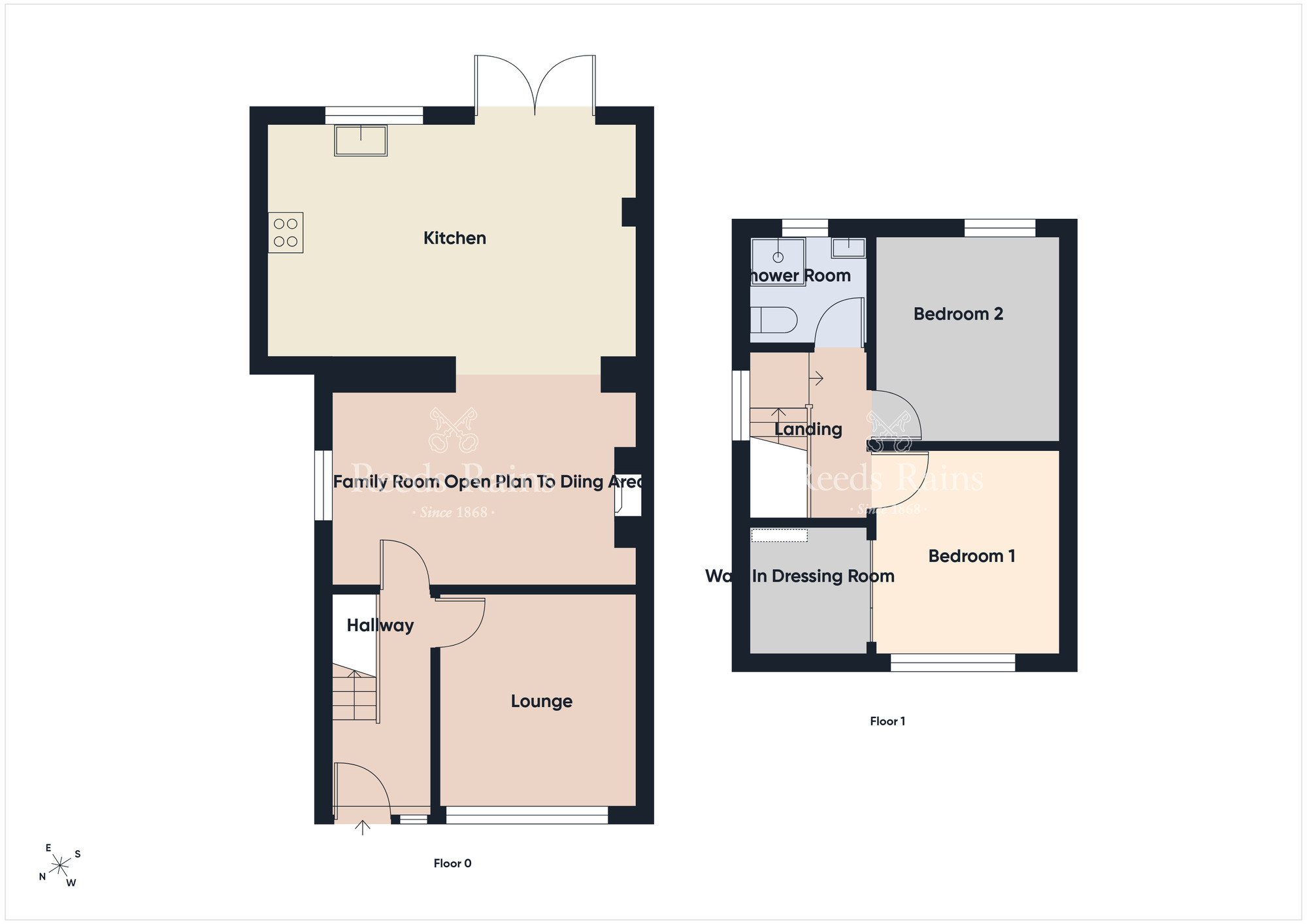 Floorplan of 2 bedroom Semi Detached House for sale, Harland Park, Belfast, County Antrim, BT4