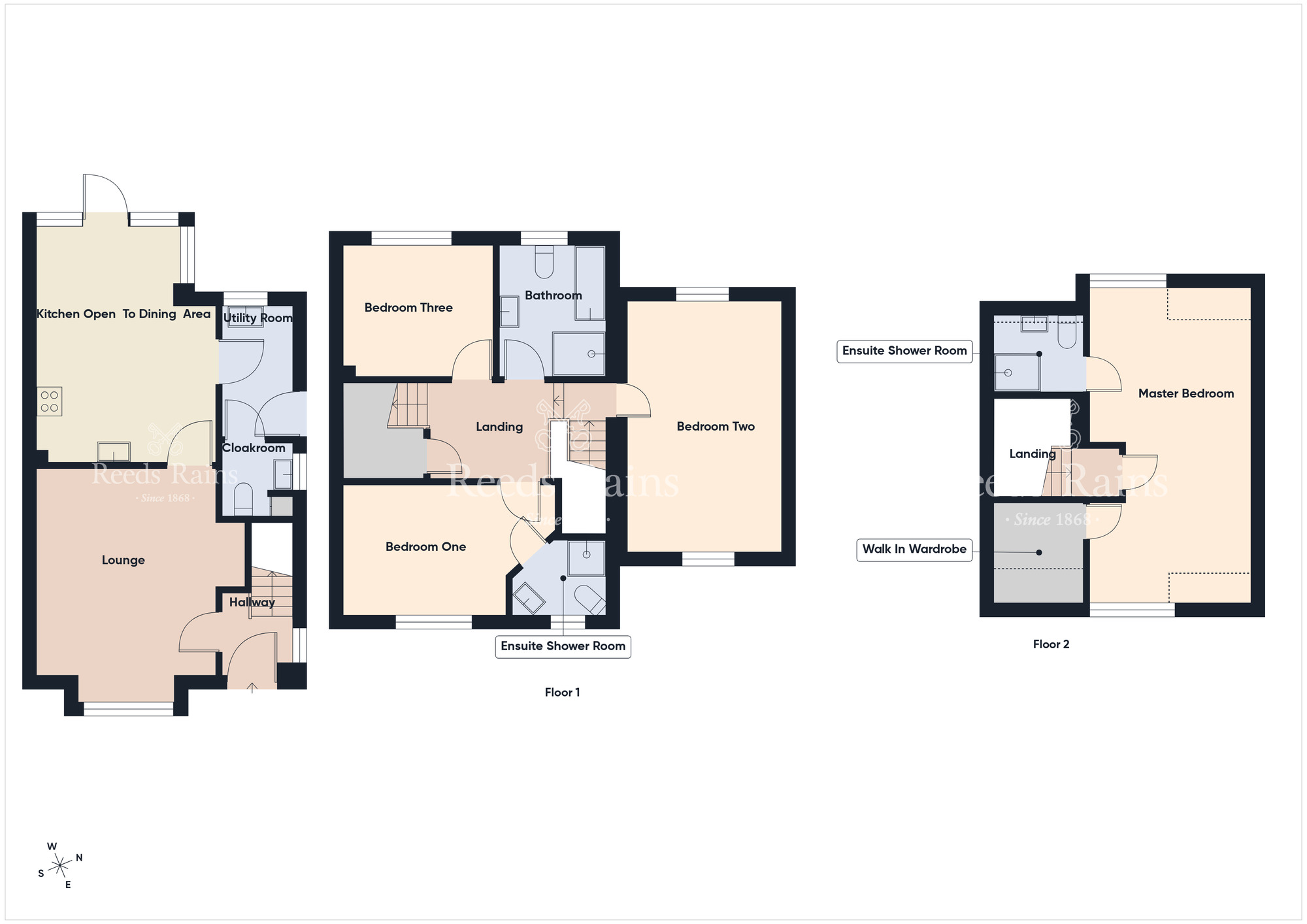 Floorplan of 4 bedroom Semi Detached House for sale, Burghley Mews, Belfast, County Antrim, BT5
