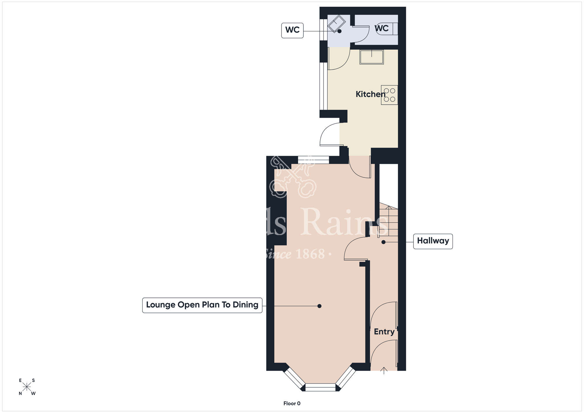 Floorplan of 3 bedroom Mid Terrace House for sale, Connsbrook Avenue, Belfast, County Antrim, BT4