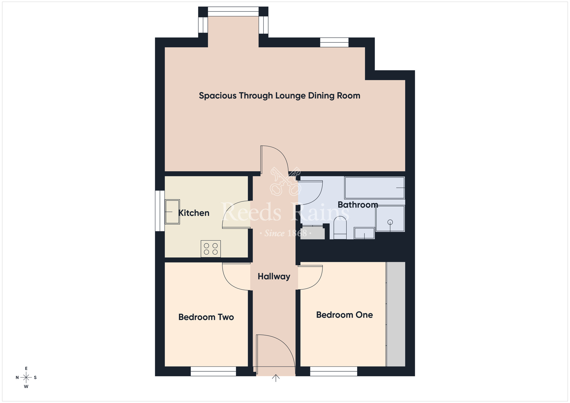 Floorplan of 2 bedroom Flat for sale, Greenwood Manor, Belfast, County Antrim, BT4