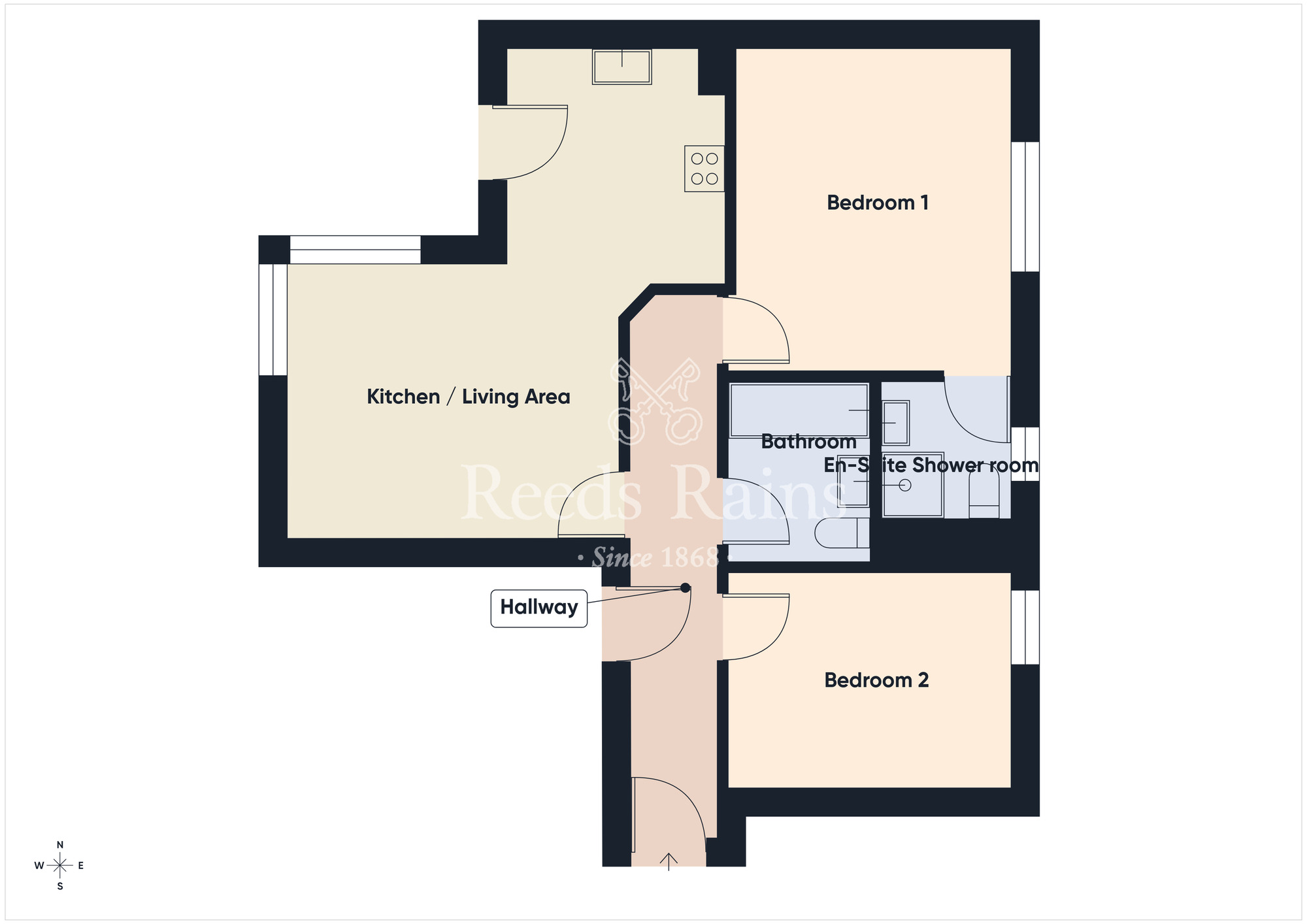 Floorplan of 2 bedroom Flat for sale, Short Strand, Belfast, County Antrim, BT5