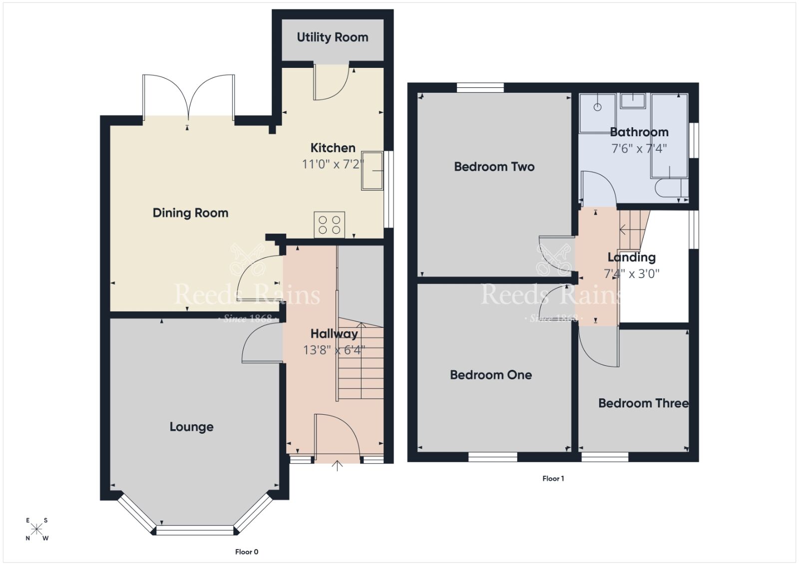 Floorplan of 3 bedroom Semi Detached House for sale, Kerrsland Drive, Belfast, County Antrim, BT5