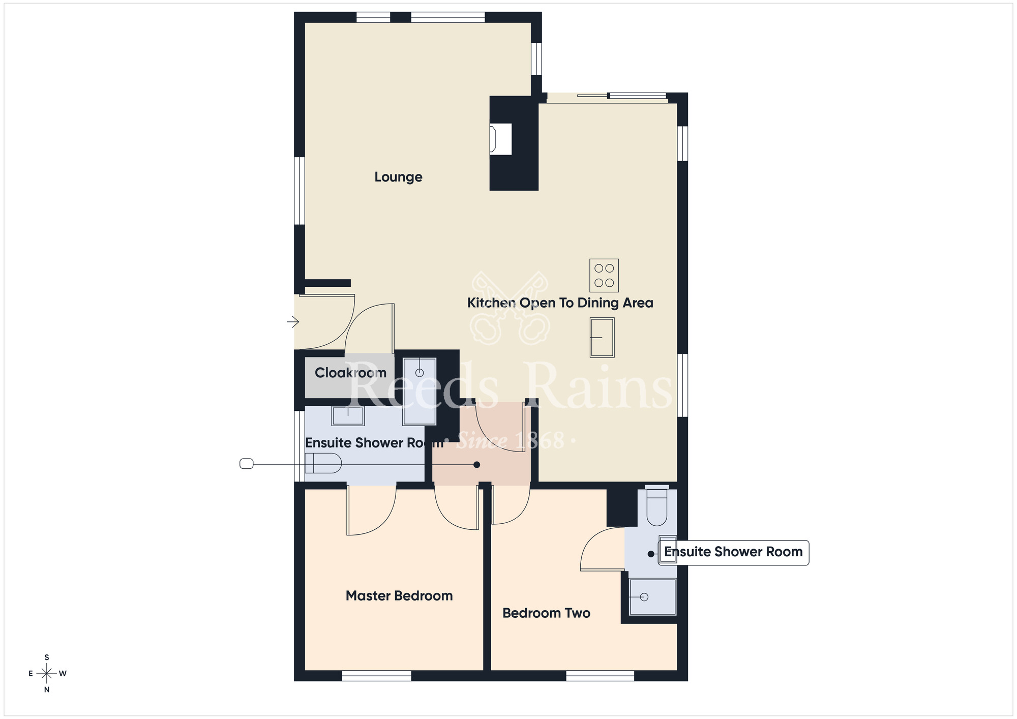 Floorplan of 2 bedroom Flat for sale, Kensington Court, Kensington Road, County Antrim, BT5