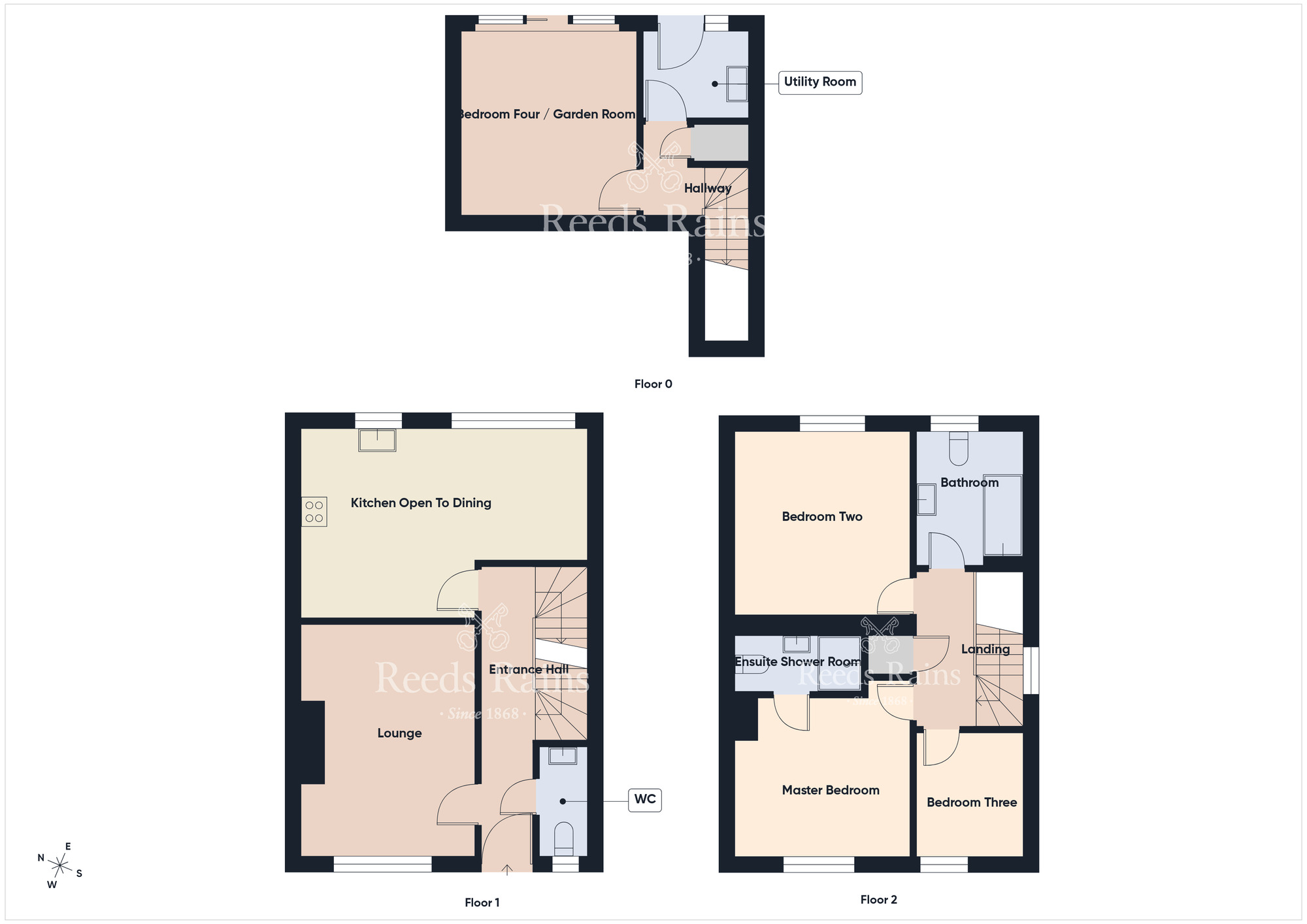 Floorplan of 4 bedroom Semi Detached House for sale, Coopers Mill Avenue, Dundonald, County Down, BT16