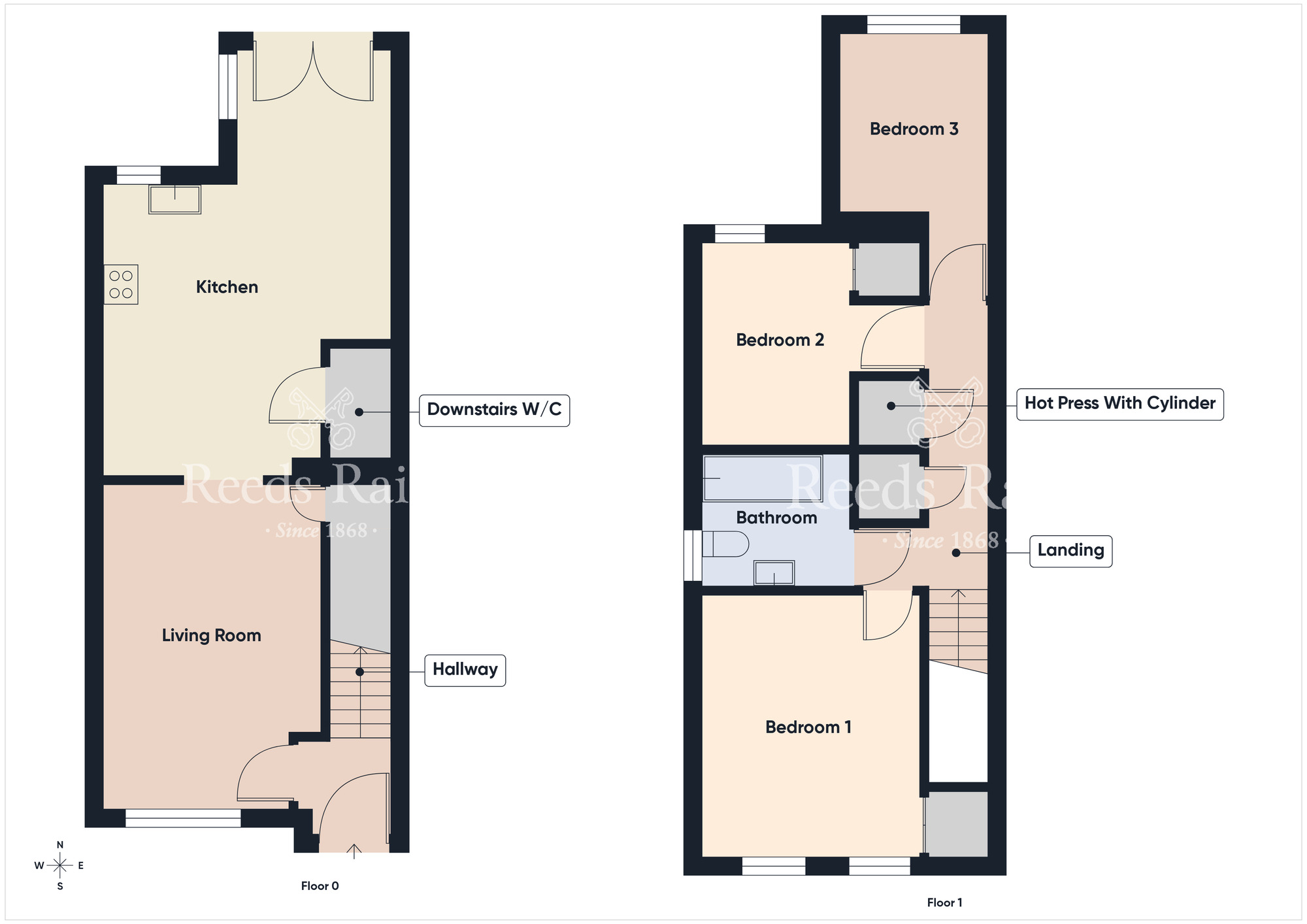 Floorplan of 3 bedroom Semi Detached House for sale, Madrid Street, Belfast, County Antrim, BT5