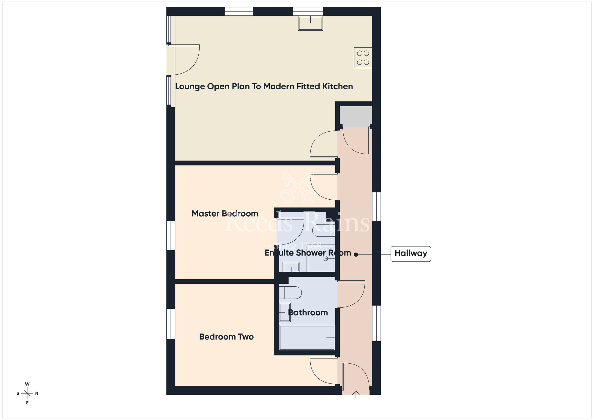 Floorplan of 2 bedroom Flat for sale, Lewis Mews, Belfast, County Antrim, BT4