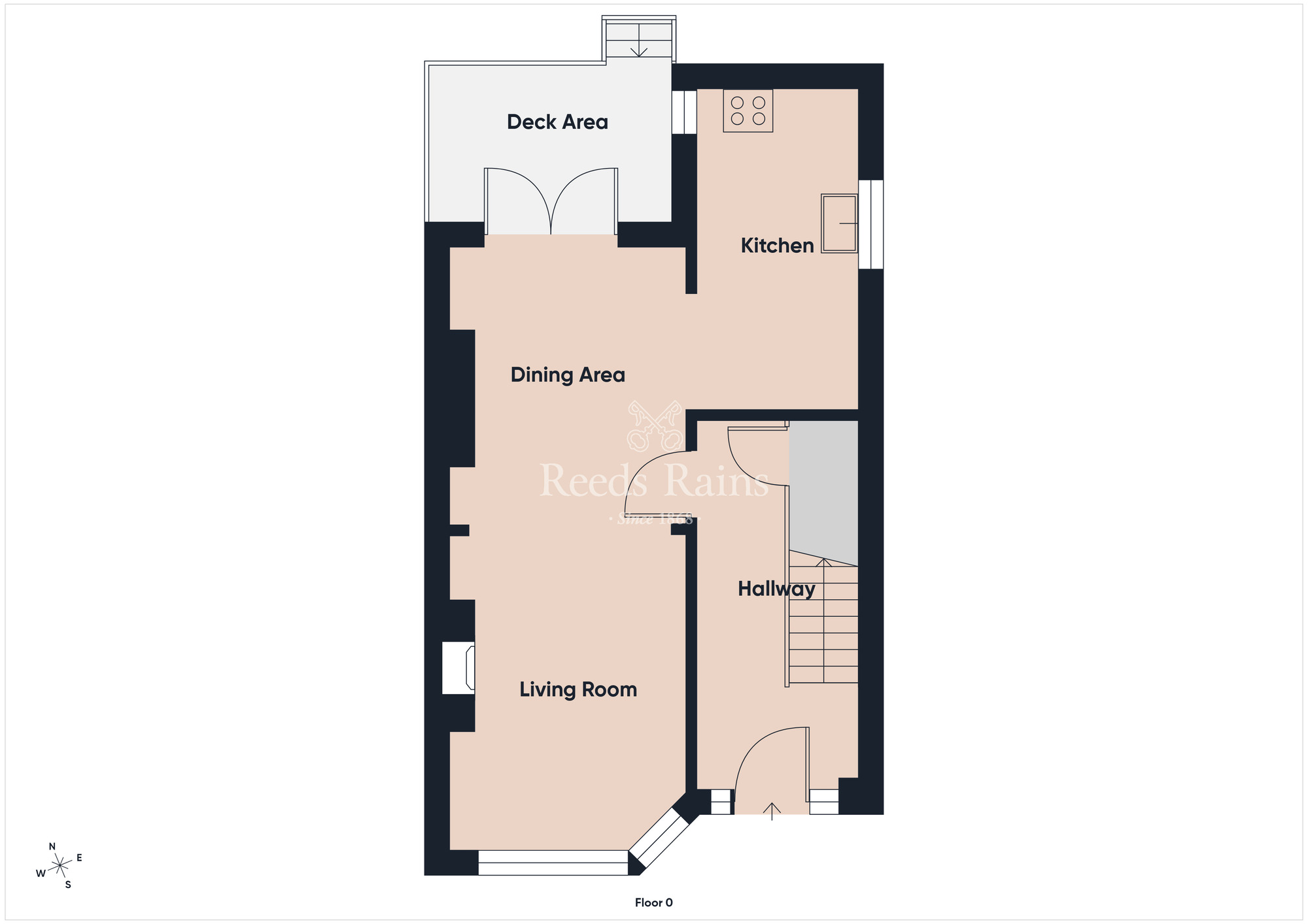 Floorplan of 3 bedroom Semi Detached House for sale, Mount Merrion Gardens, Rosetta, Belfast, BT6