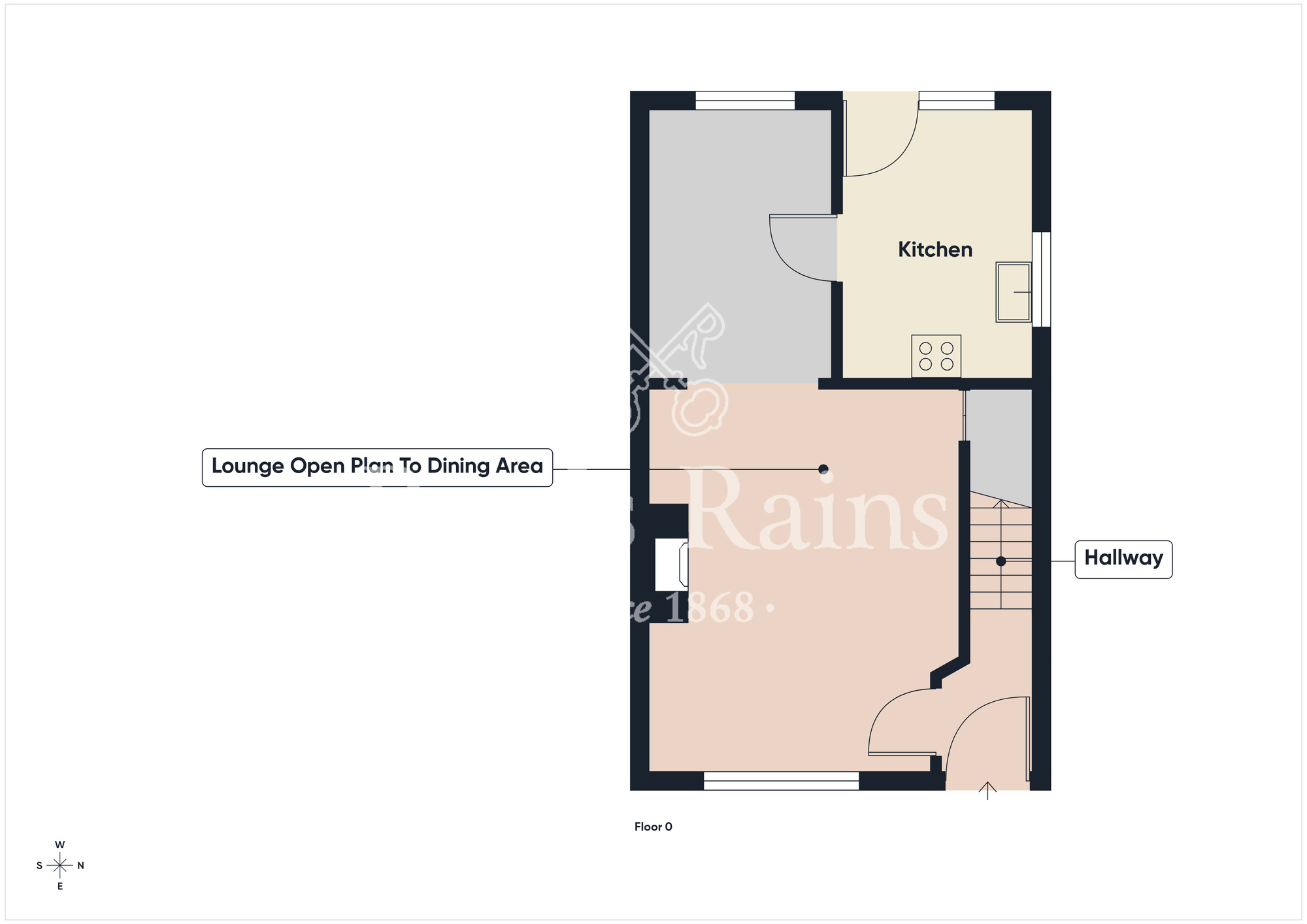 Floorplan of 3 bedroom Semi Detached House for sale, Ascot Mews, Belfast, County Antrim, BT5