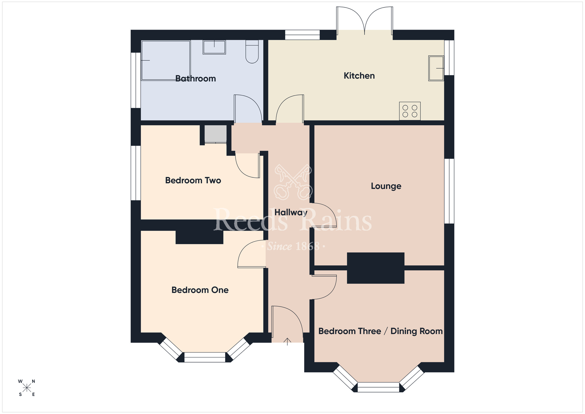 Floorplan of 2 bedroom Detached Bungalow for sale, Cameronian Drive, Belfast, County Antrim, BT5