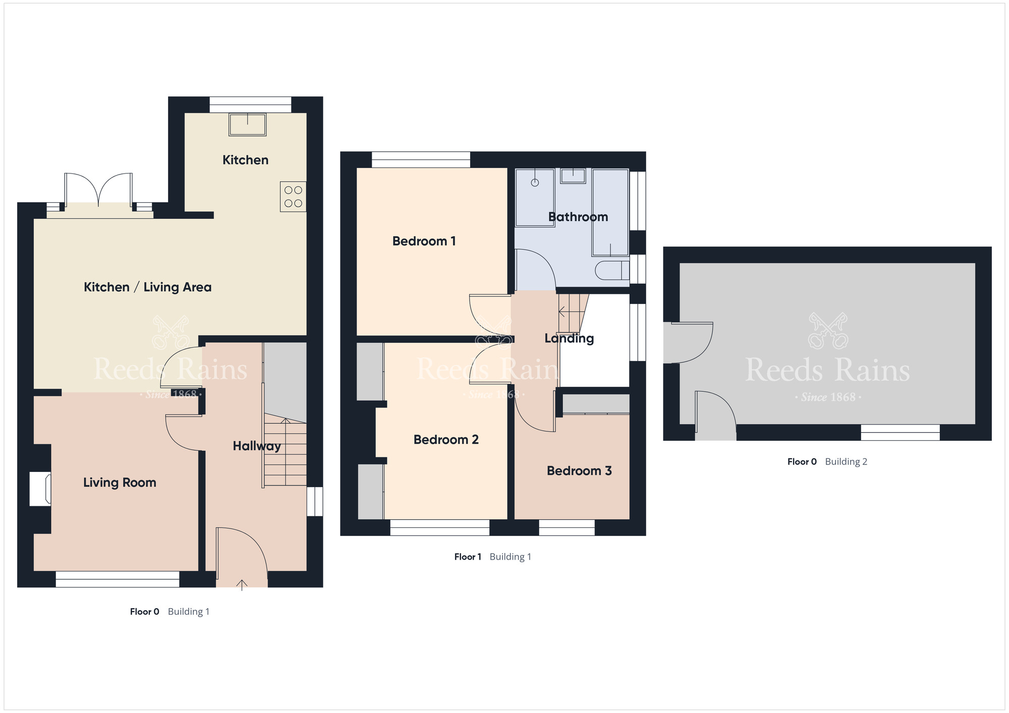 Floorplan of 3 bedroom Semi Detached House for sale, Breda Drive, Belfast, BT8