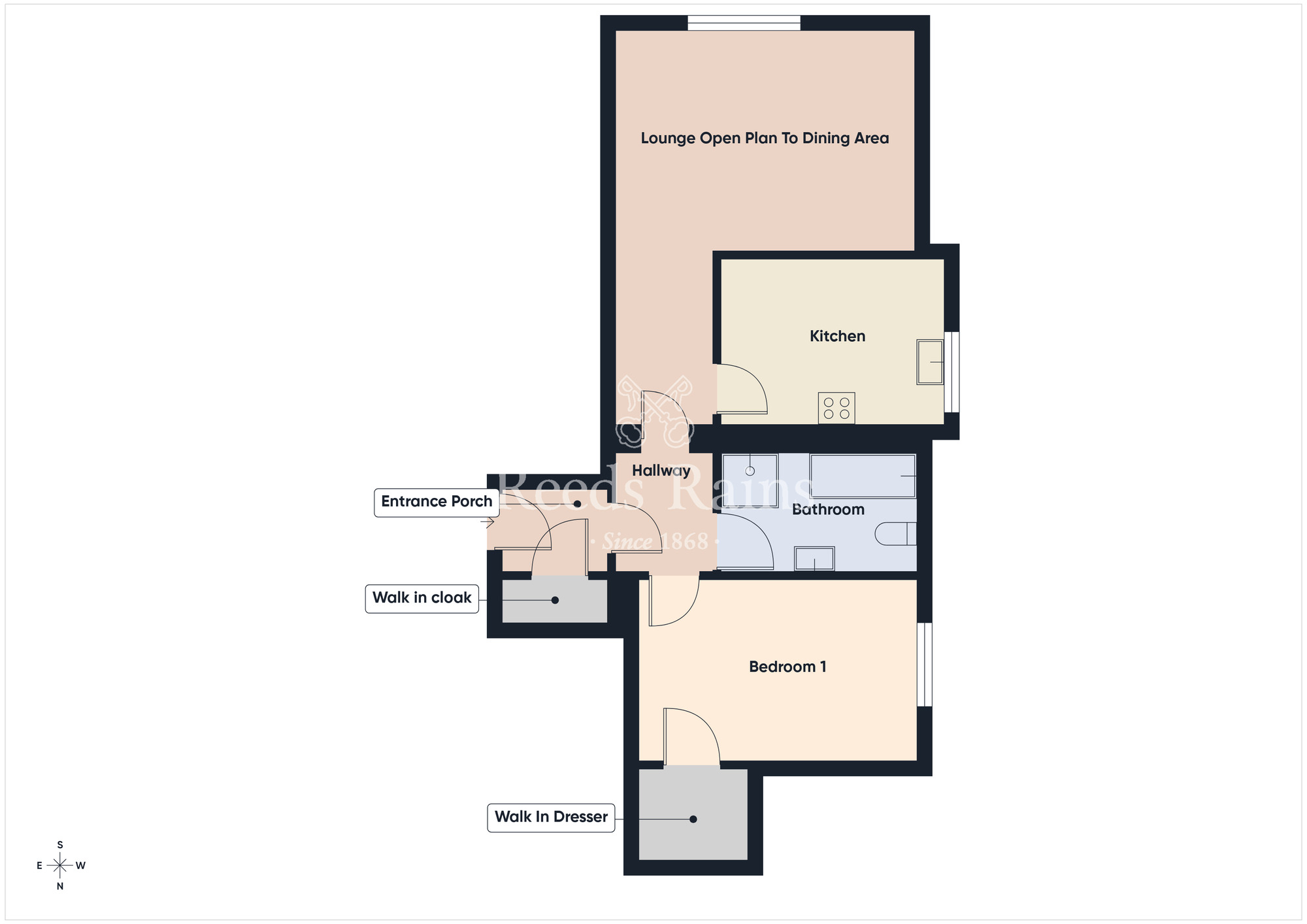 Floorplan of 1 bedroom Flat for sale, Burghley Mews, Belfast, County Antrim, BT5