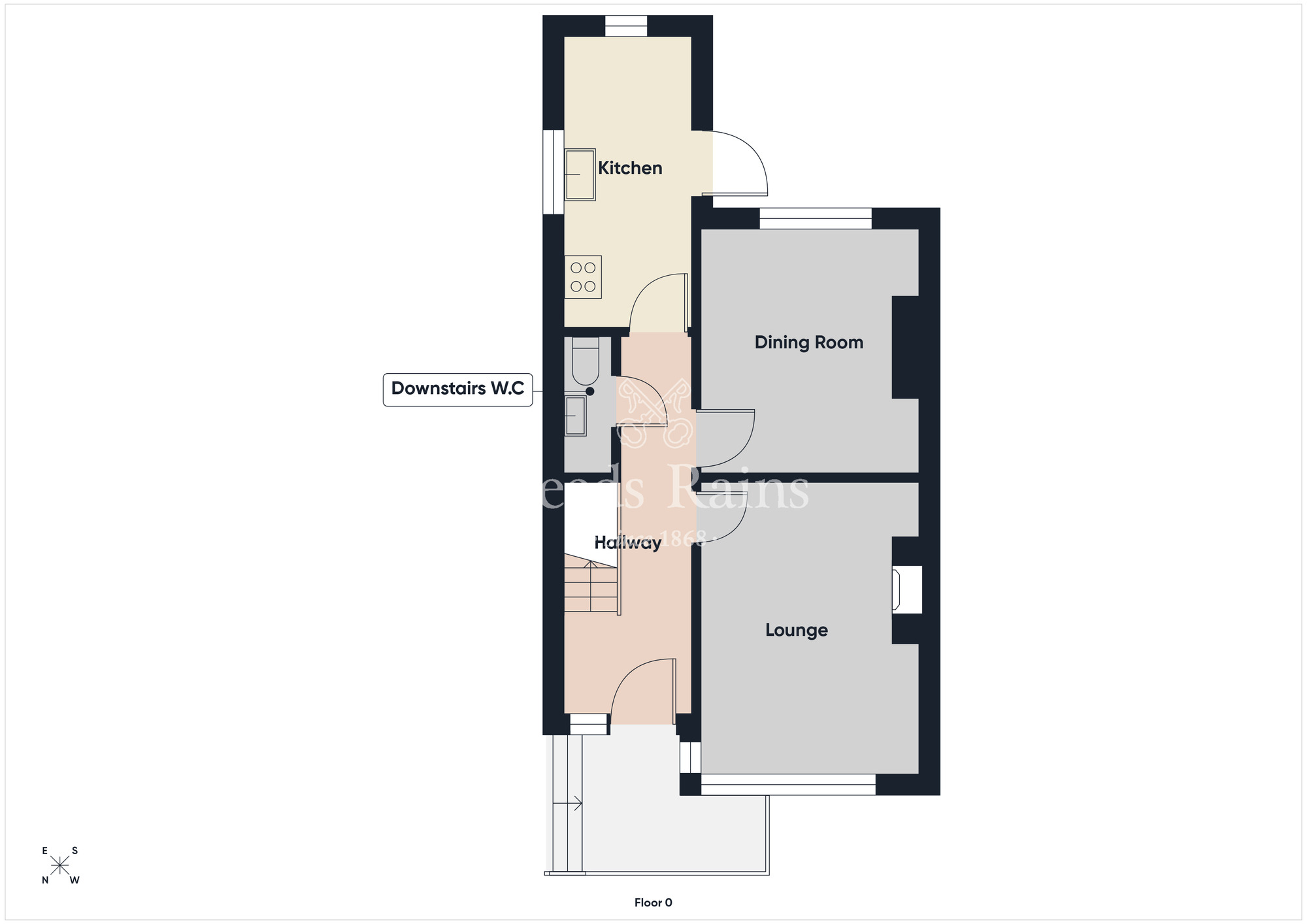 Floorplan of 3 bedroom Semi Detached House for sale, Mount Merrion Avenue, Belfast, County Antrim, BT6