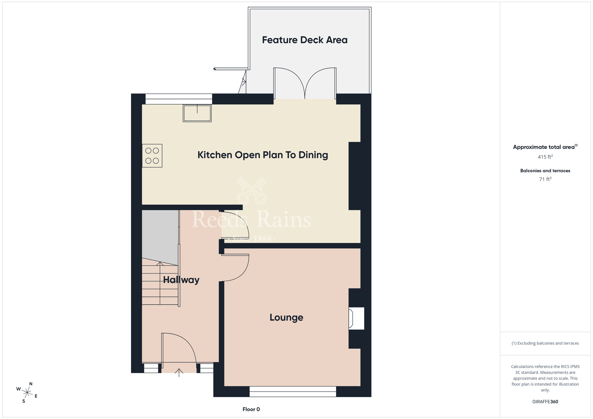 Floorplan of 3 bedroom Semi Detached House for sale, Delamont Park, Belfast, County Antrim, BT6