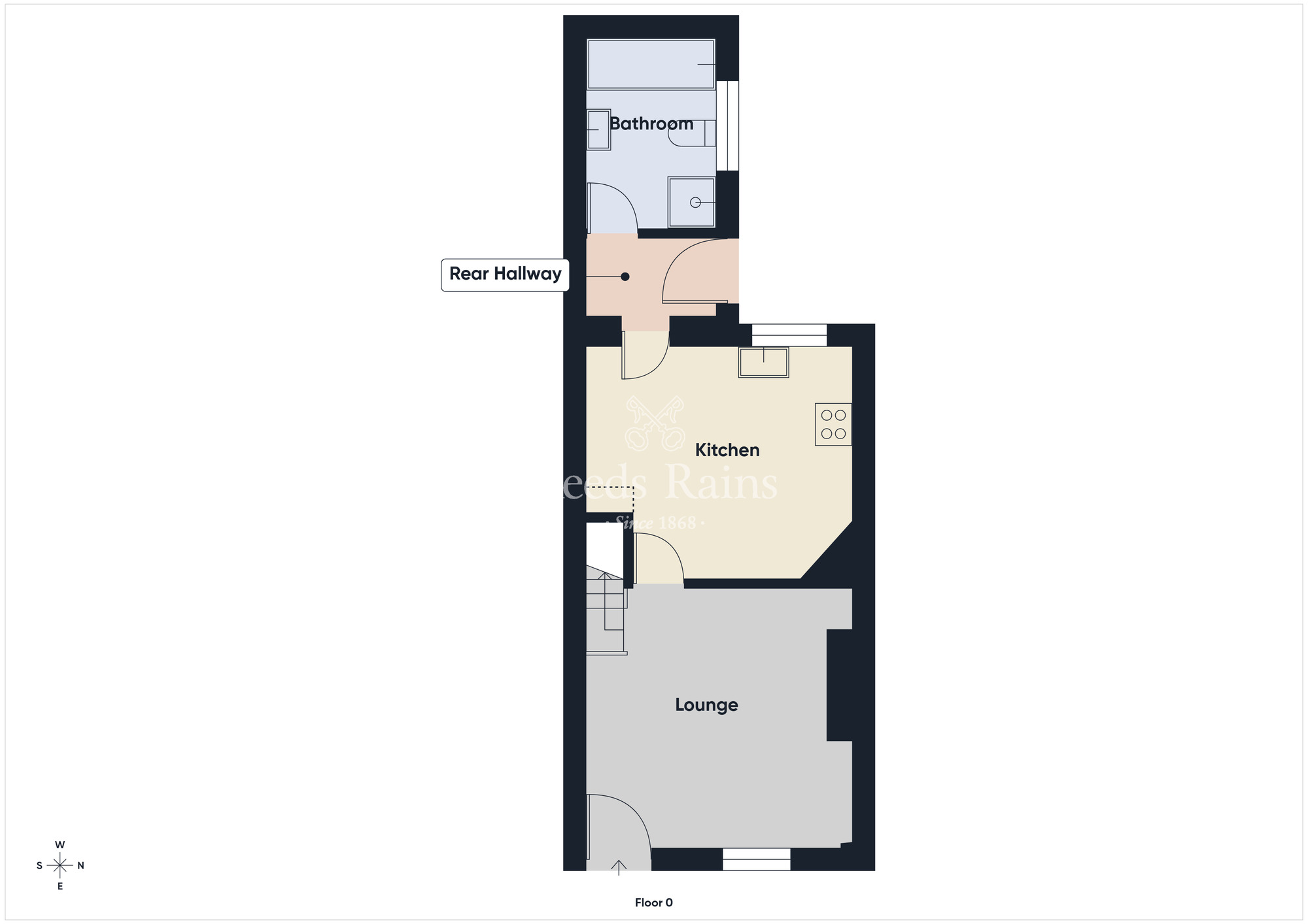Floorplan of 2 bedroom Mid Terrace House for sale, Avoniel Road, Belfast, County Antrim, BT5