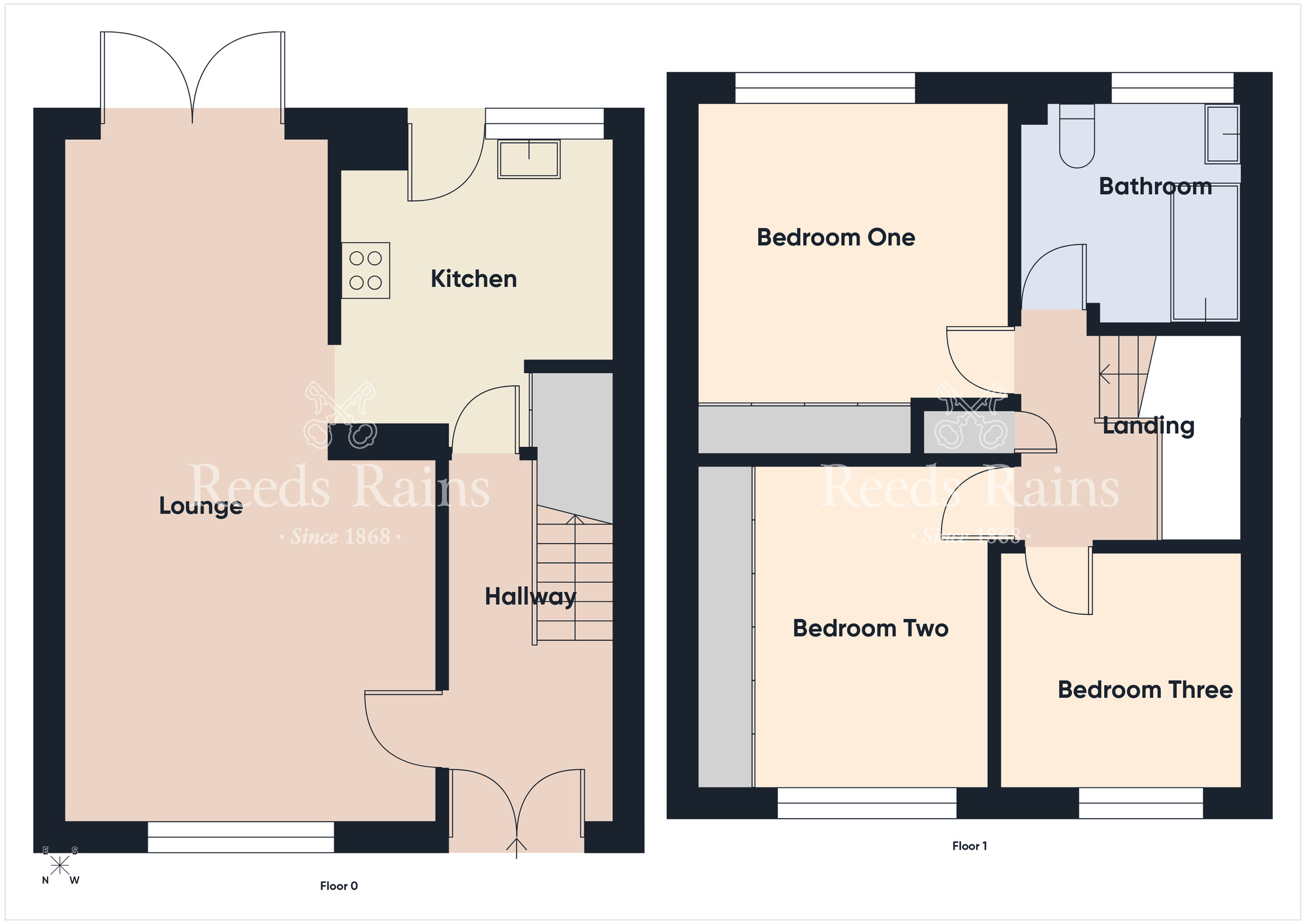 Floorplan of 3 bedroom End Terrace House for sale, Torrin Walk, Dundonald, County Down, BT16