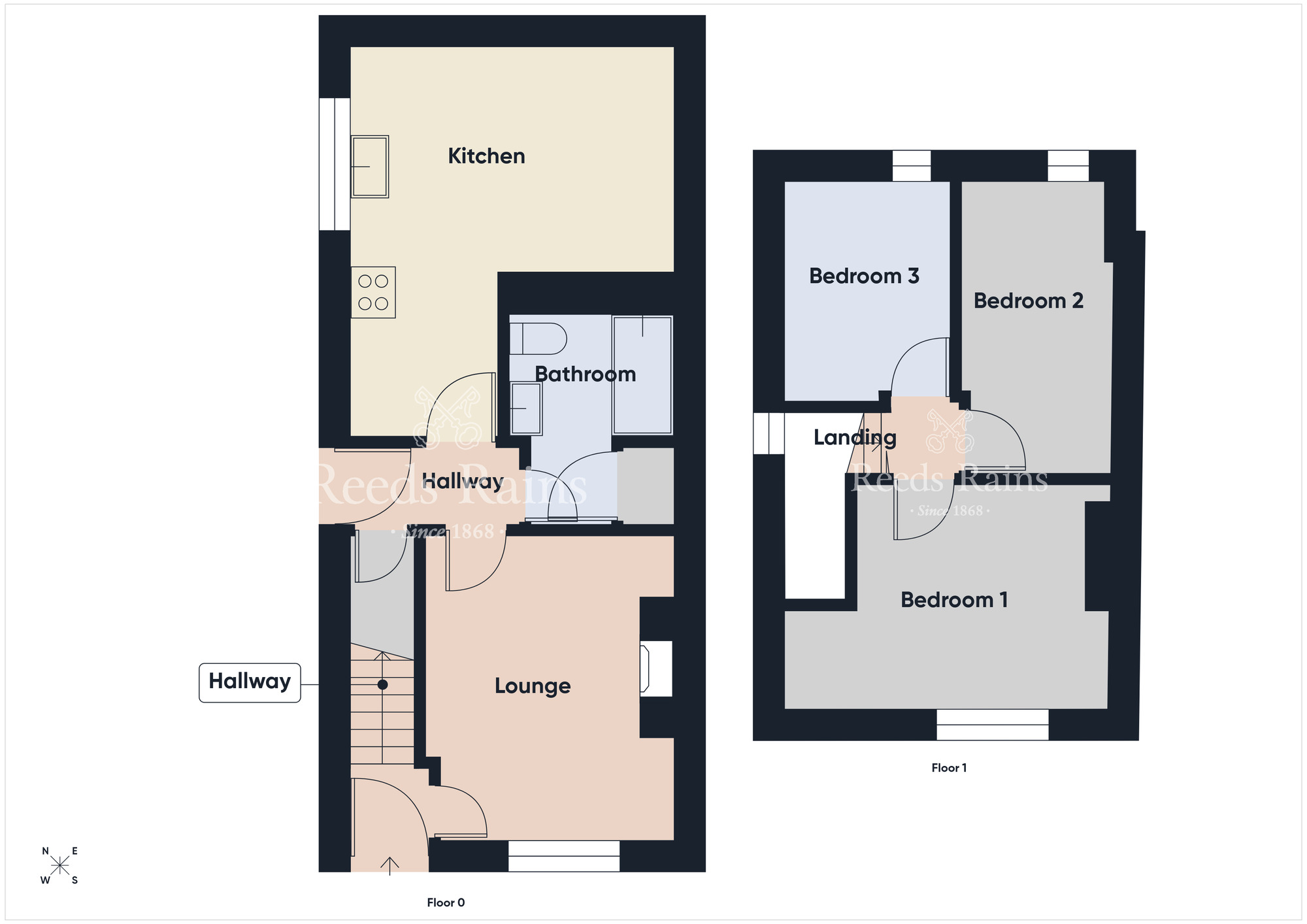 Floorplan of 3 bedroom Semi Detached House for sale, Dunraven Crescent, Belfast, County Antrim, BT5