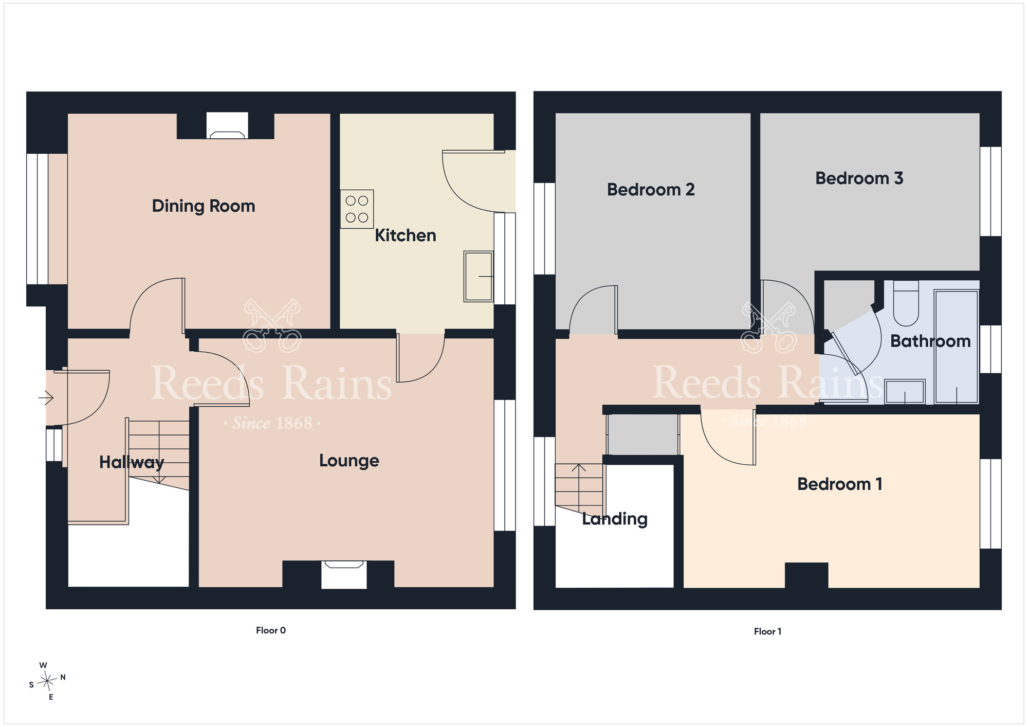 Floorplan of 3 bedroom Mid Terrace House for sale, Drumadoon Drive, Dundonald, County Down, BT16
