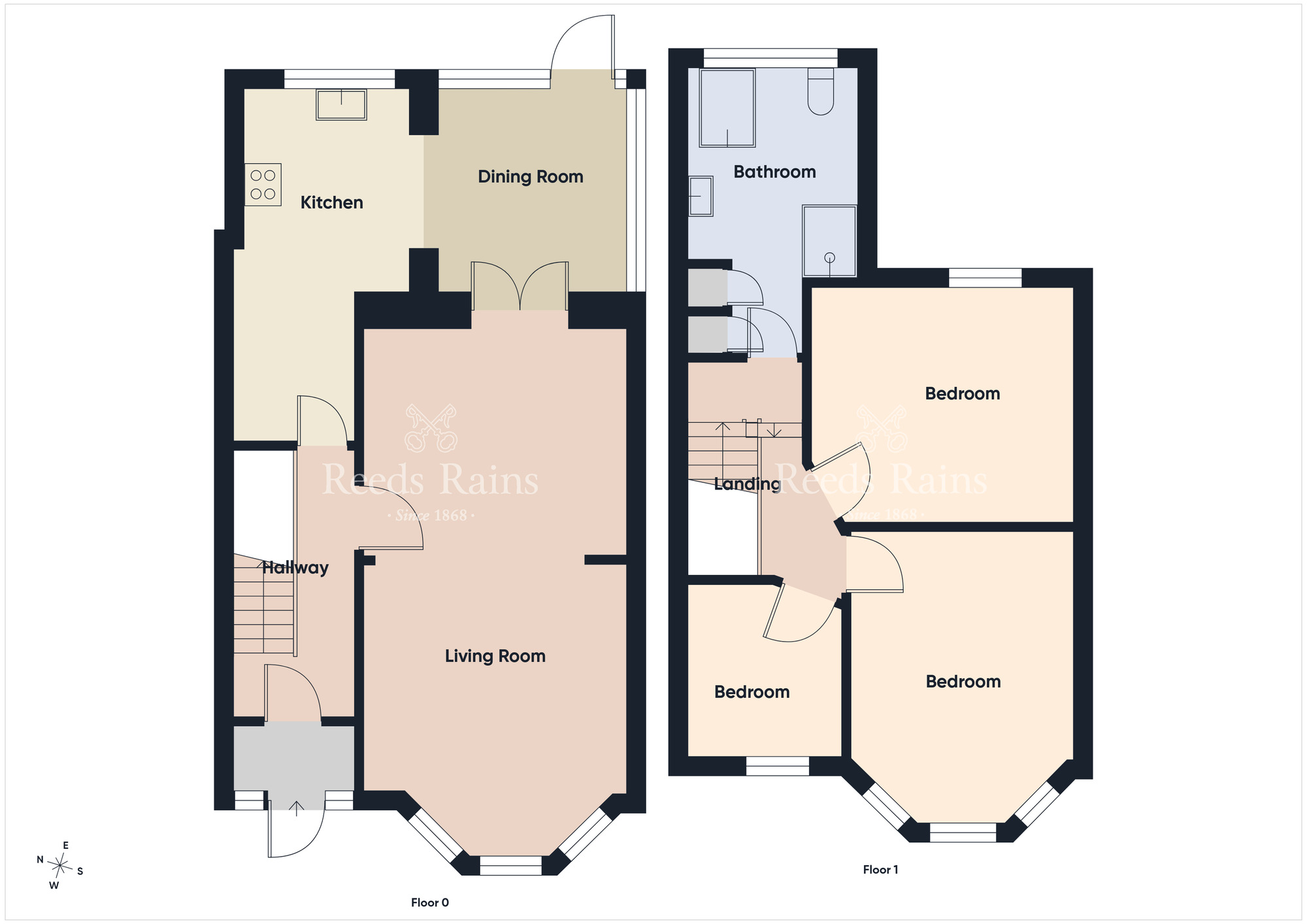 Floorplan of 3 bedroom Semi Detached House for sale, Knockvale Park, Belfast, County Antrim, BT5