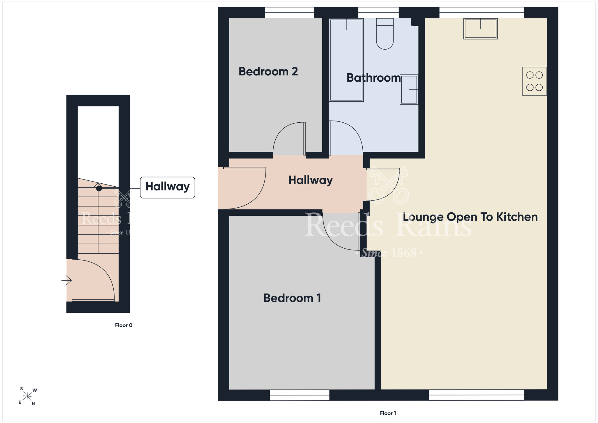 Floorplan of 2 bedroom Flat for sale, Inverwood Gardens, Belfast, County Antrim, BT4