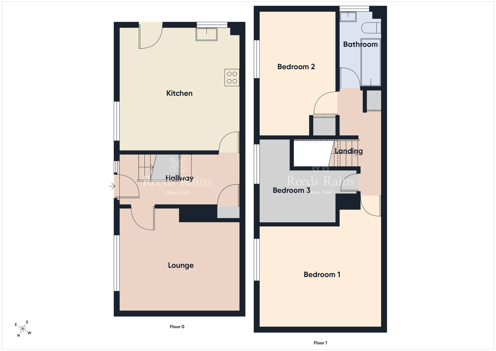 Floorplan of 2 bedroom Mid Terrace House for sale, Grace Avenue, Belfast, County Antrim, BT5