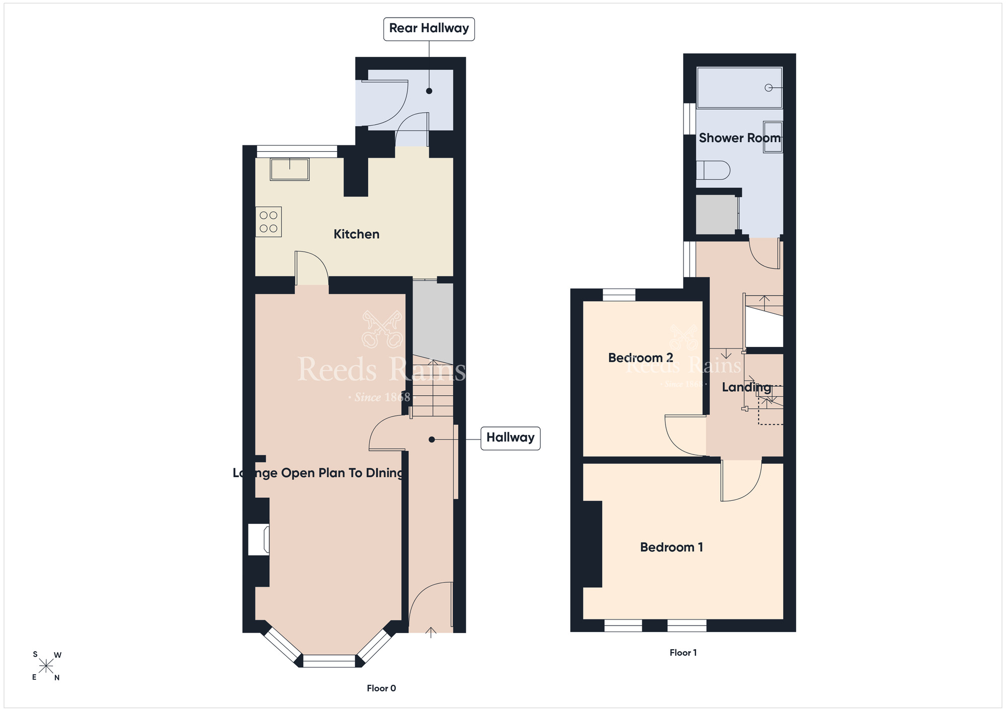 Floorplan of 2 bedroom Mid Terrace House for sale, Grace Avenue, Belfast, County Antrim, BT5