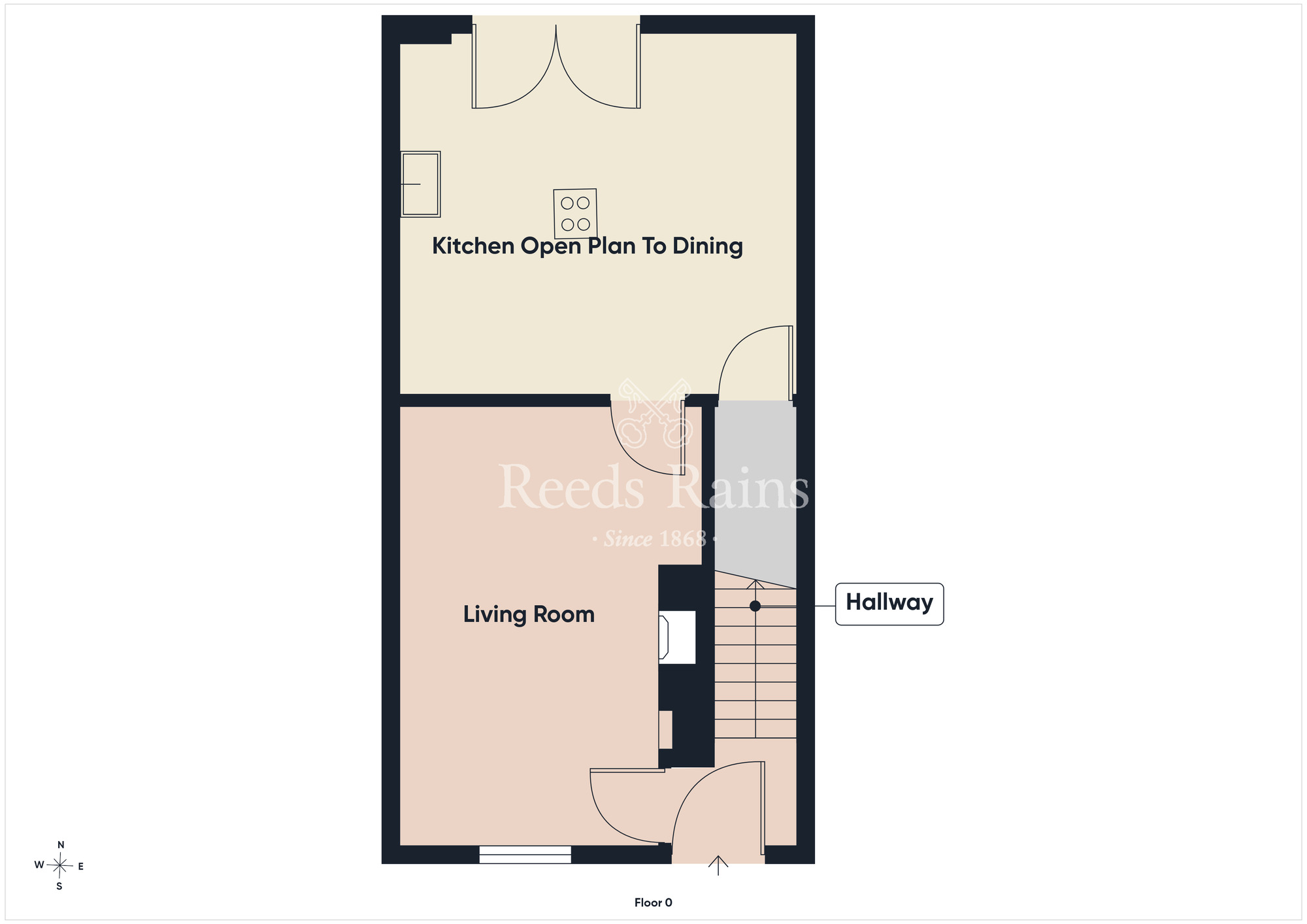 Floorplan of 2 bedroom Mid Terrace House for sale, Church Court, Moneyreagh, County Down, BT23