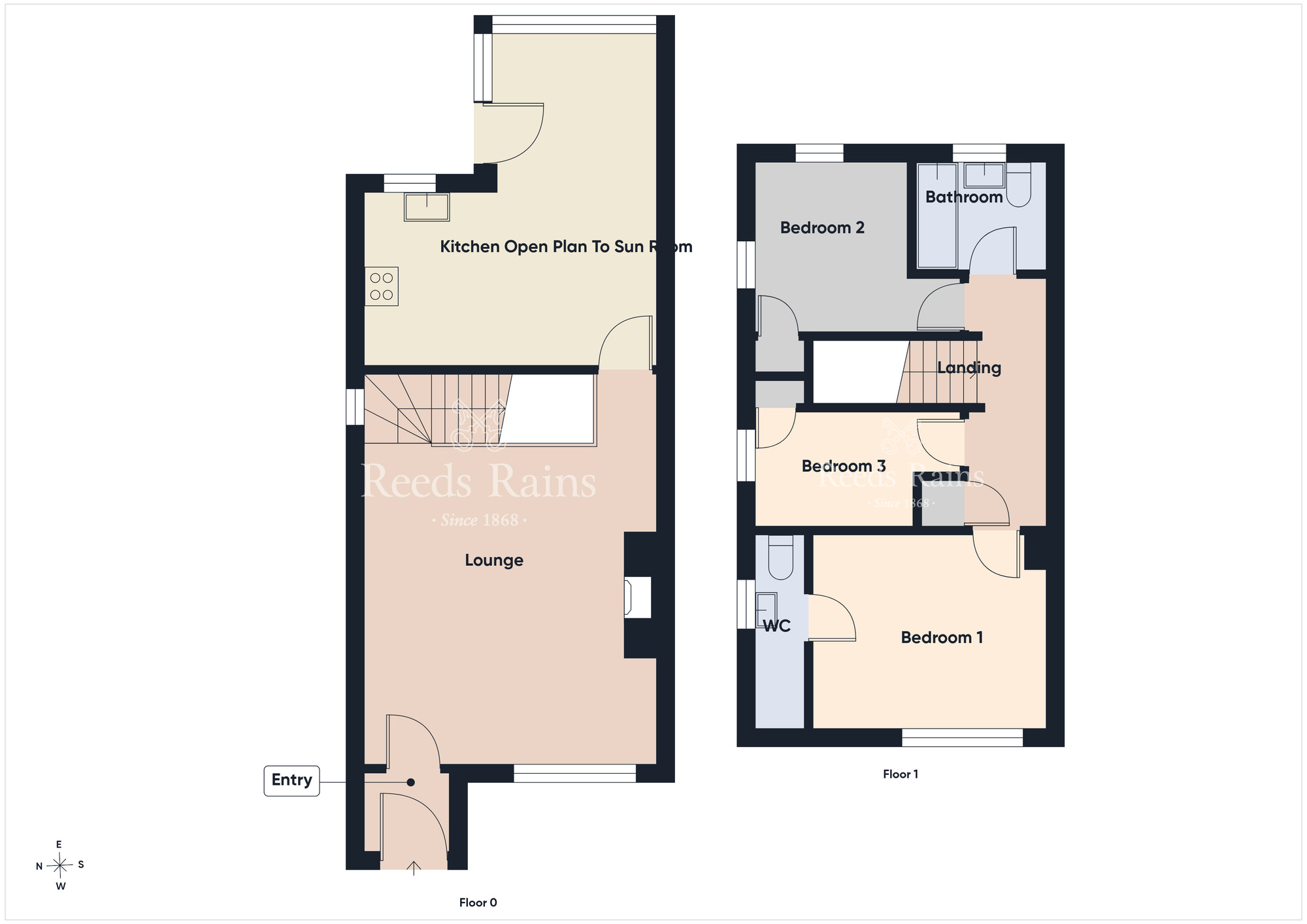 Floorplan of 3 bedroom Semi Detached House for sale, Old Mill Rise, Dundonald, County Down, BT16