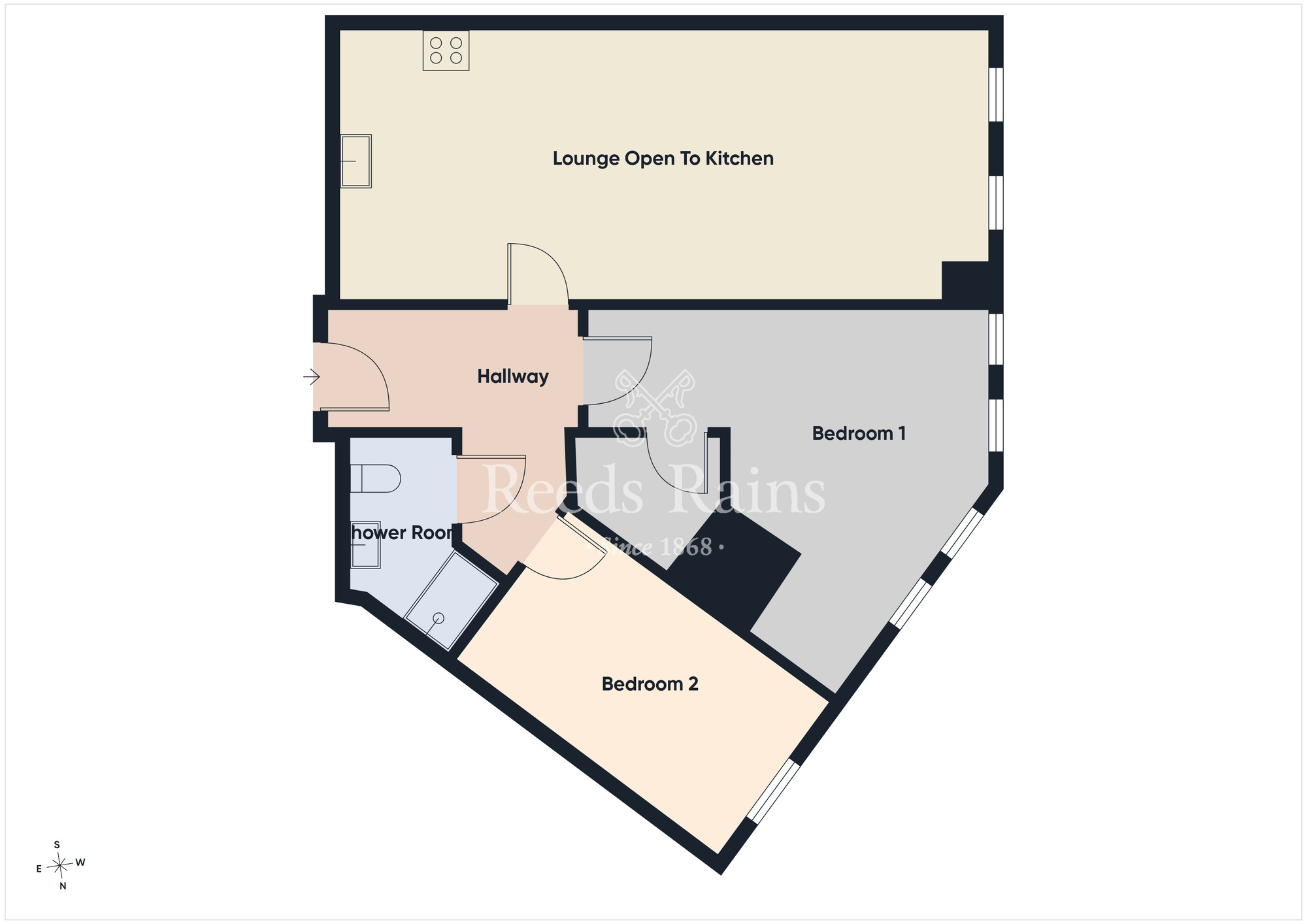 Floorplan of 2 bedroom Flat for sale, Sandown Road, Belfast, County Antrim, BT5