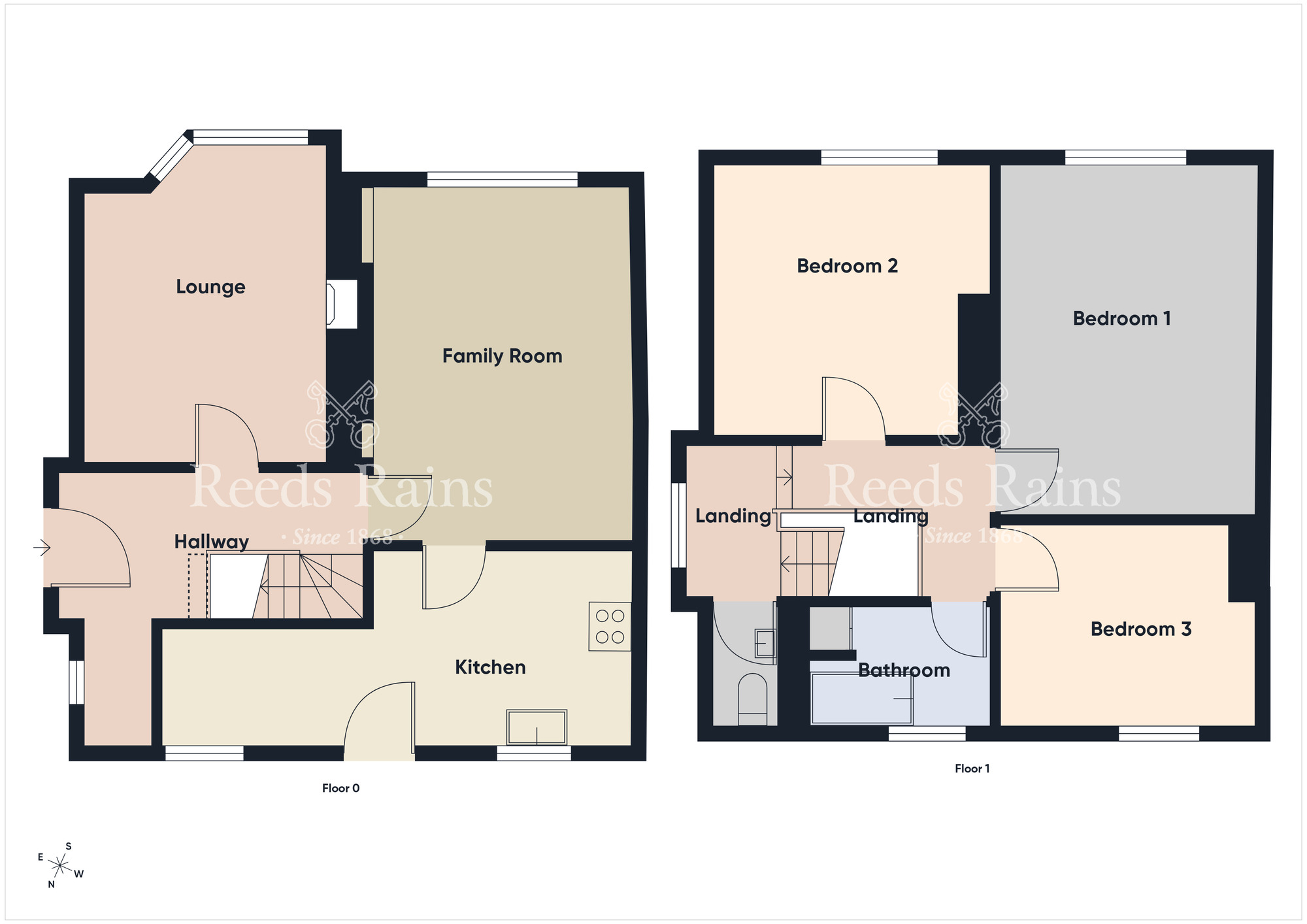 Floorplan of 3 bedroom Semi Detached House for sale, Cherryvalley Gardens, Belfast, County Antrim, BT5