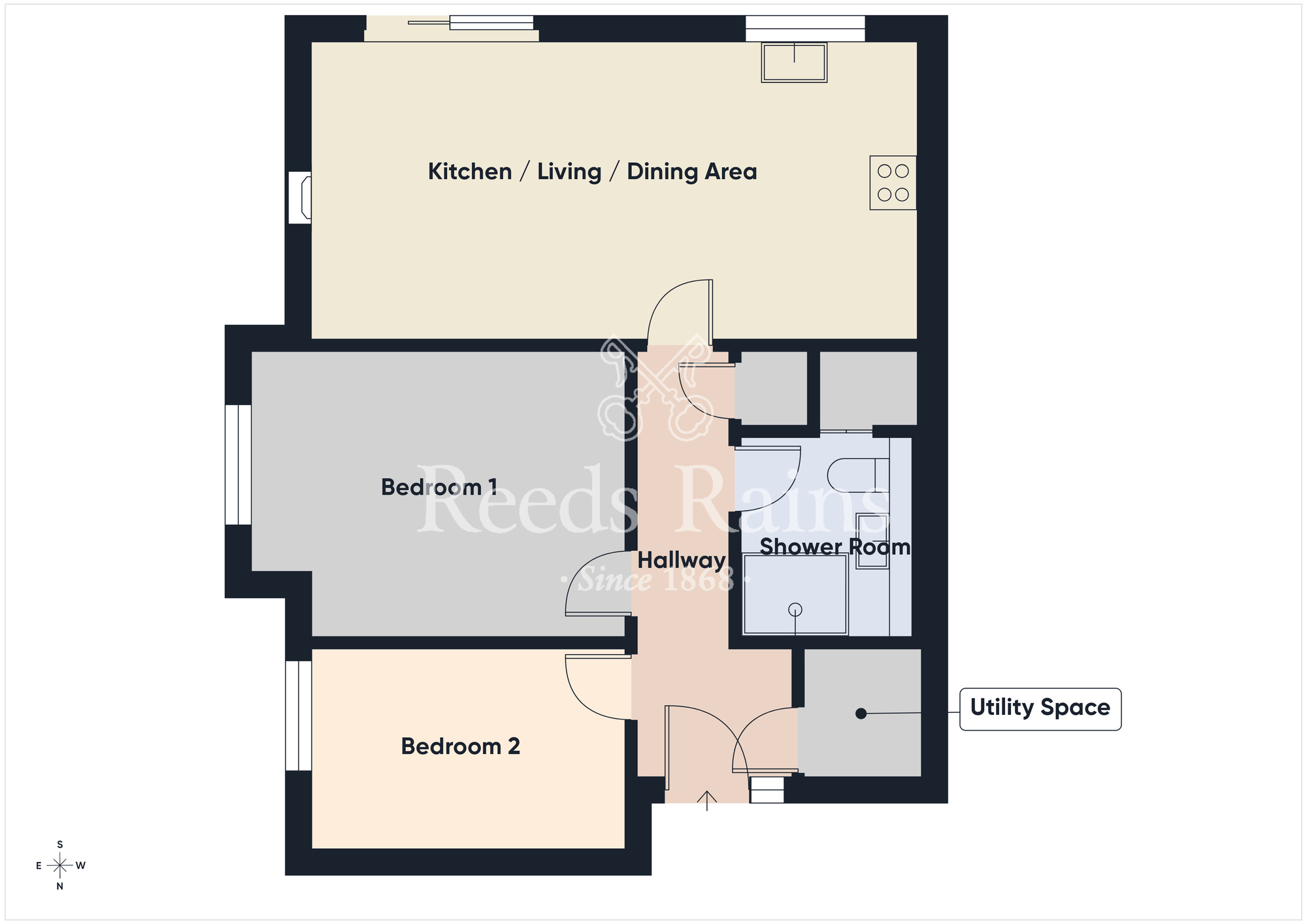 Floorplan of 2 bedroom Flat for sale, Kings Manor, Belfast, County Antrim, BT5