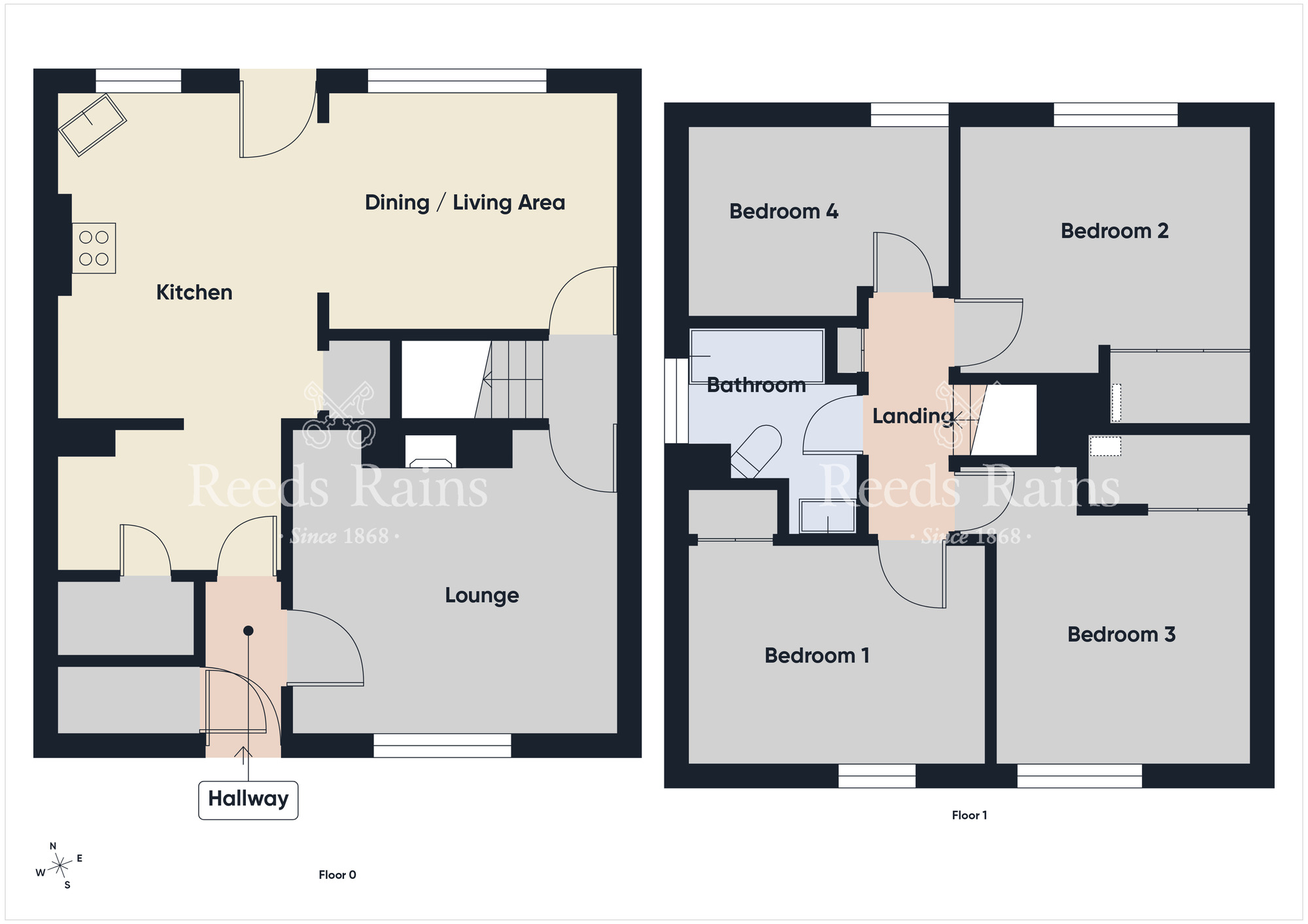 Floorplan of 4 bedroom End Terrace House for sale, Upperlands Walk, Belfast, County Antrim, BT5