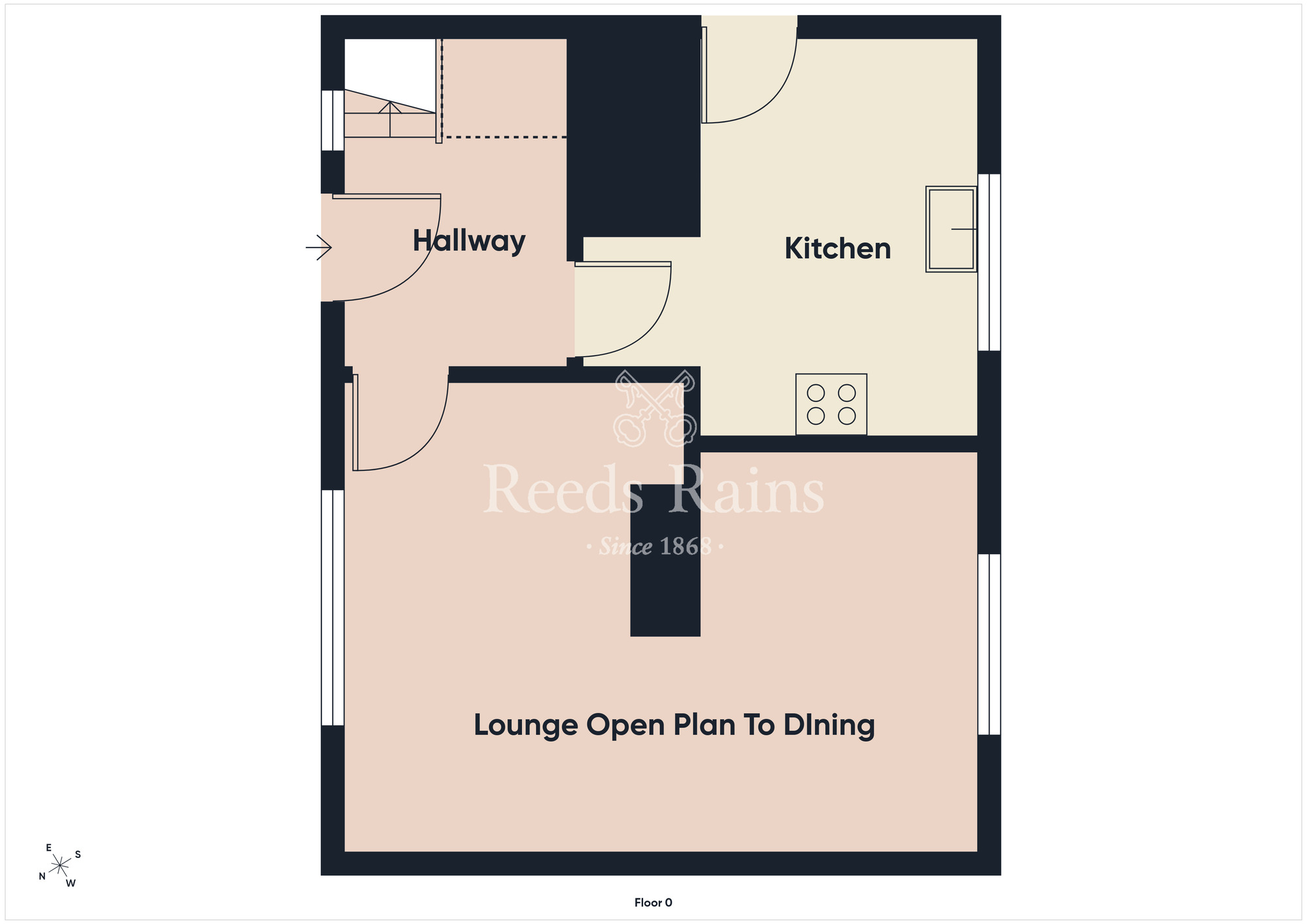 Floorplan of 3 bedroom Semi Detached House for sale, Knocknagoney Road, Belfast, County Antrim, BT4